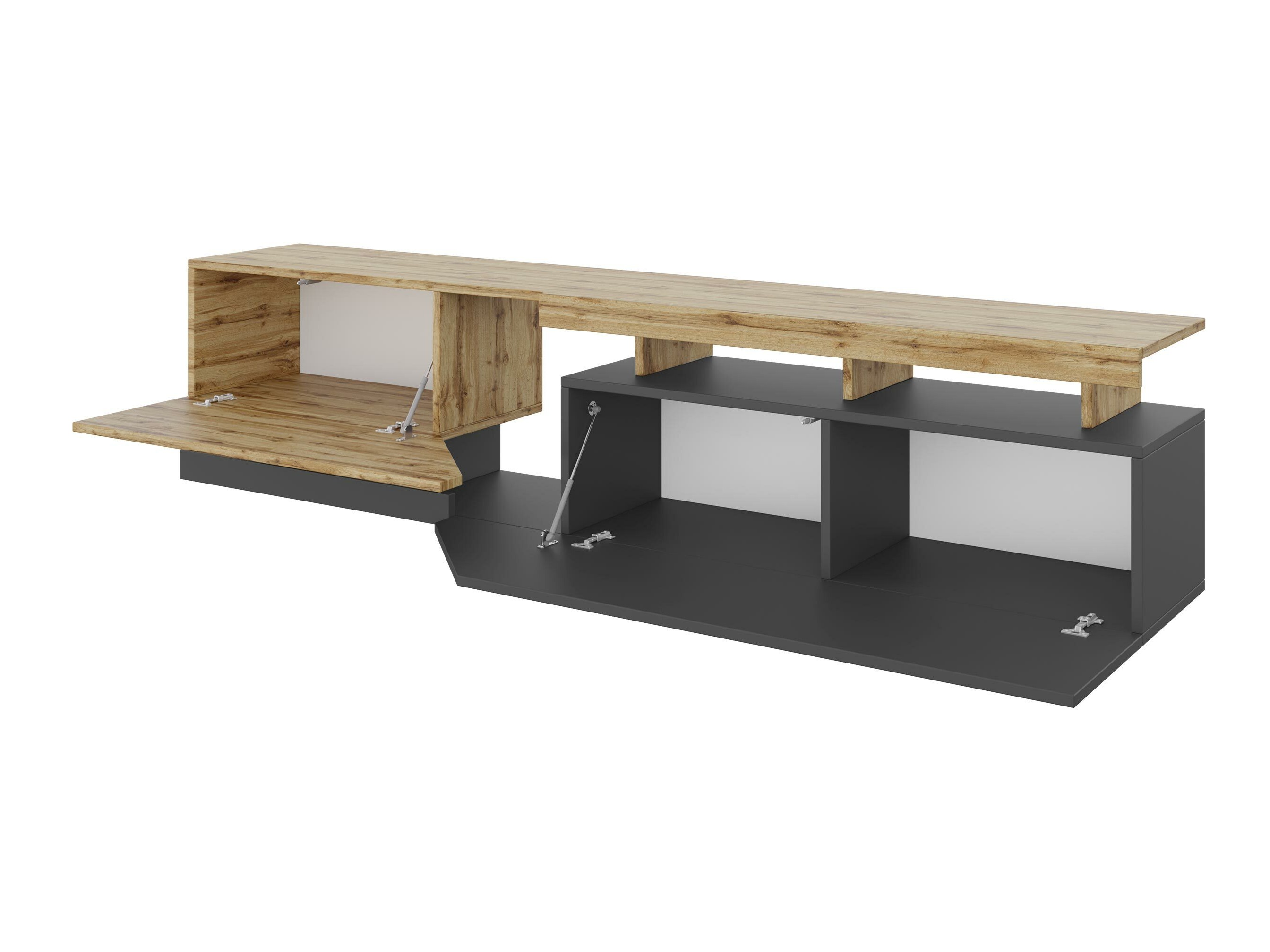 Mueble TV Comfivo Daldune I (Antracita + Roble wotan)