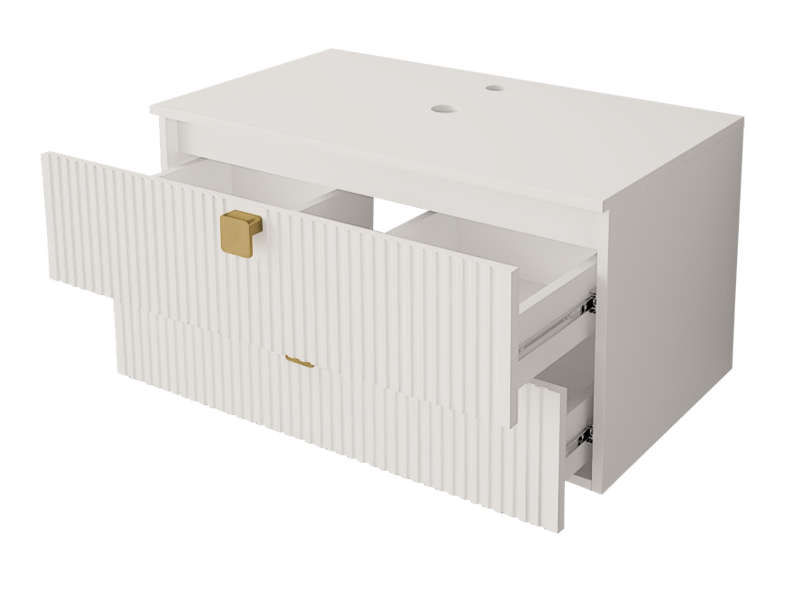 Conjunto de mueble de baño Panium II (De color marrón claro)