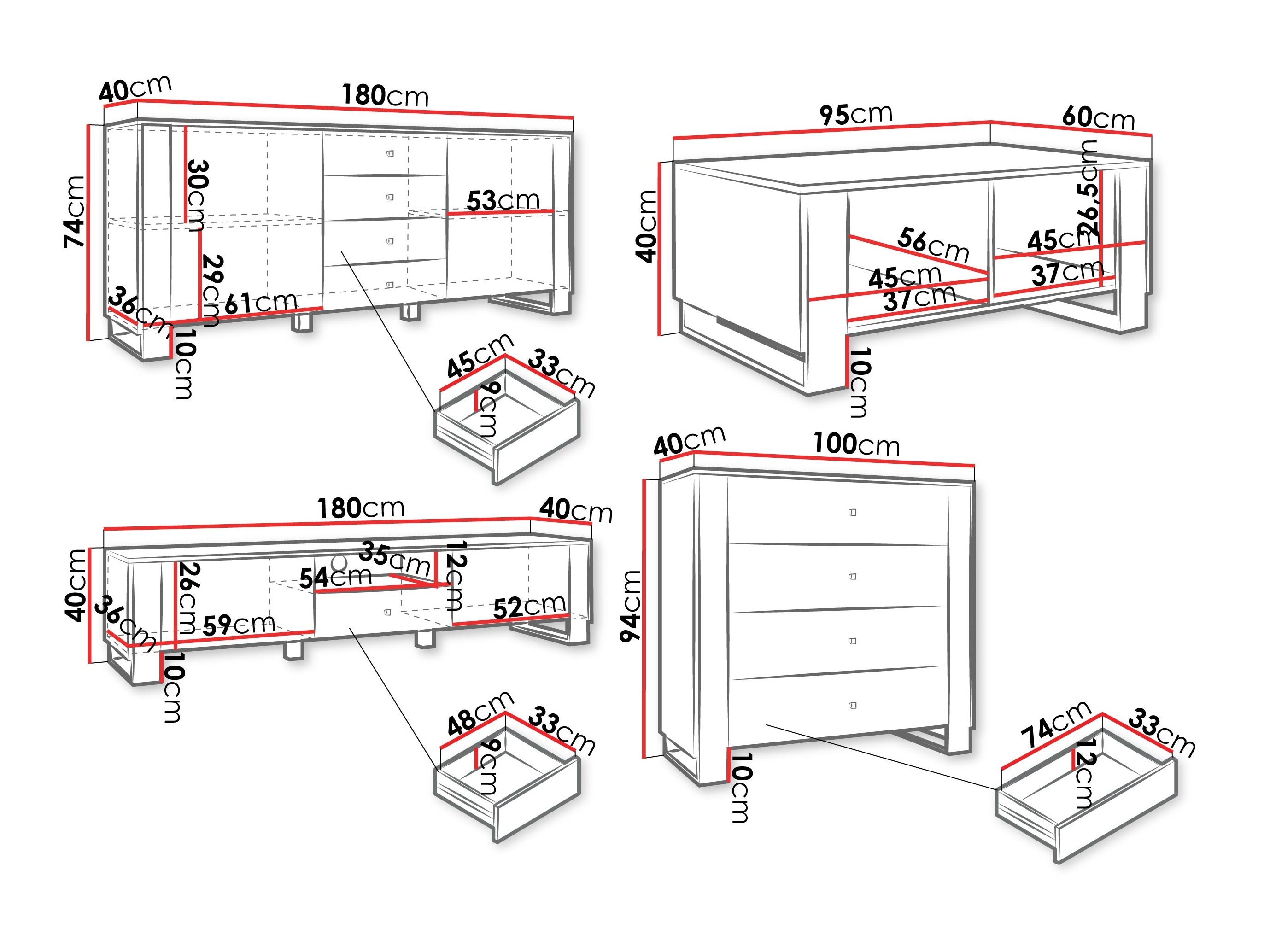 Conjunto de salón Comfivo Vestora