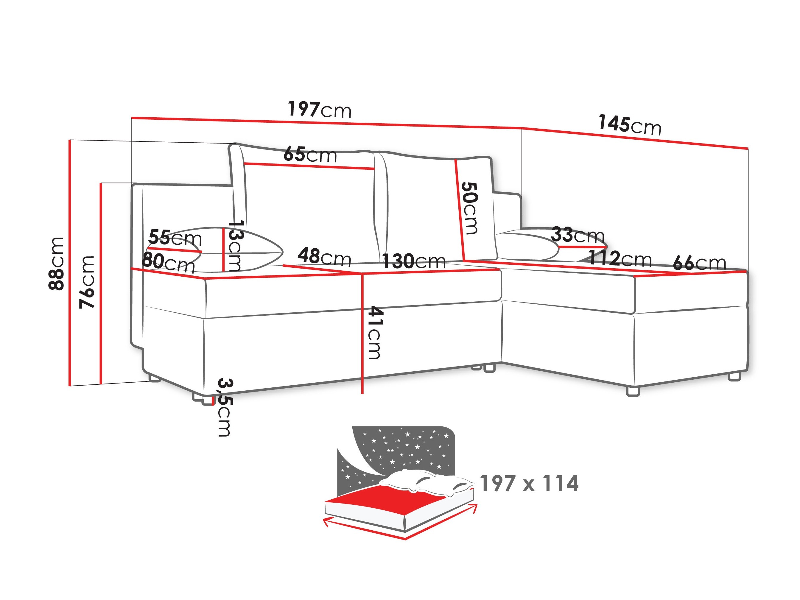 Sofá rinconero Euclid 100 (Poso 100)