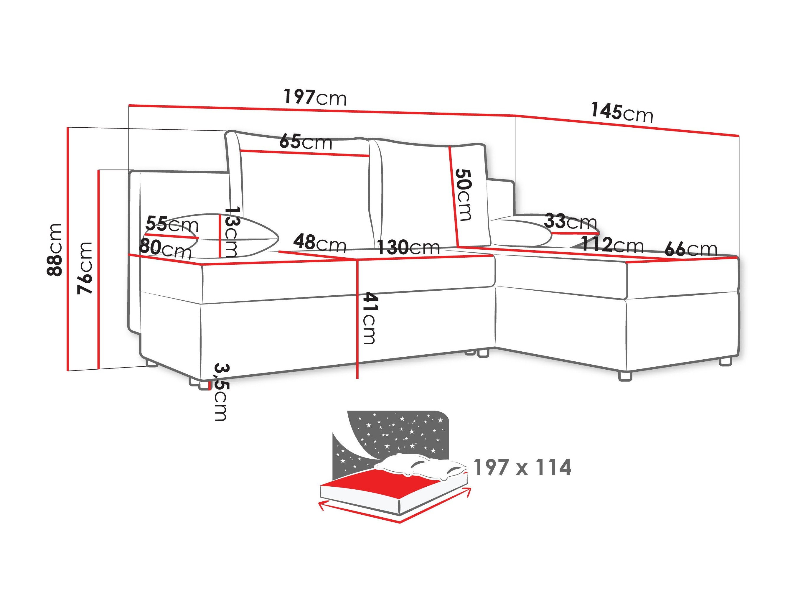 Sofá rinconero Euclid 100 (Poso 110)