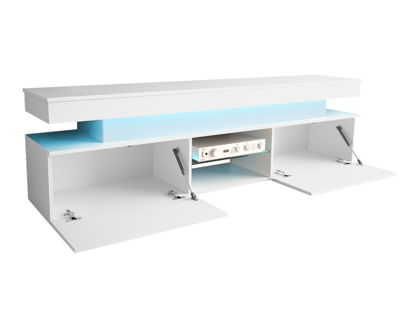 Mueble TV Monfero (Negro + Negro brillante)