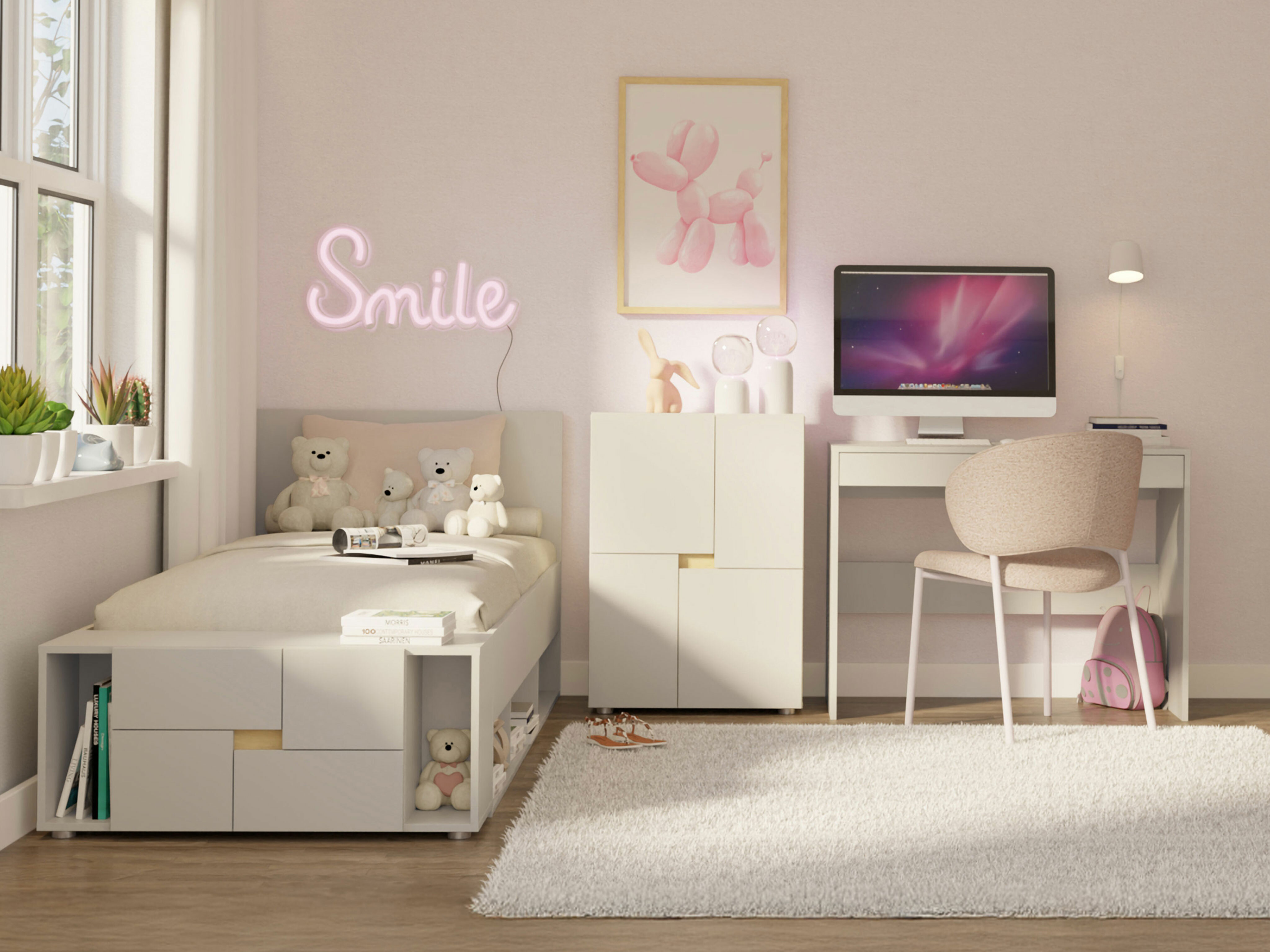 Conjunto de dormitorio infantil Mavdori 108