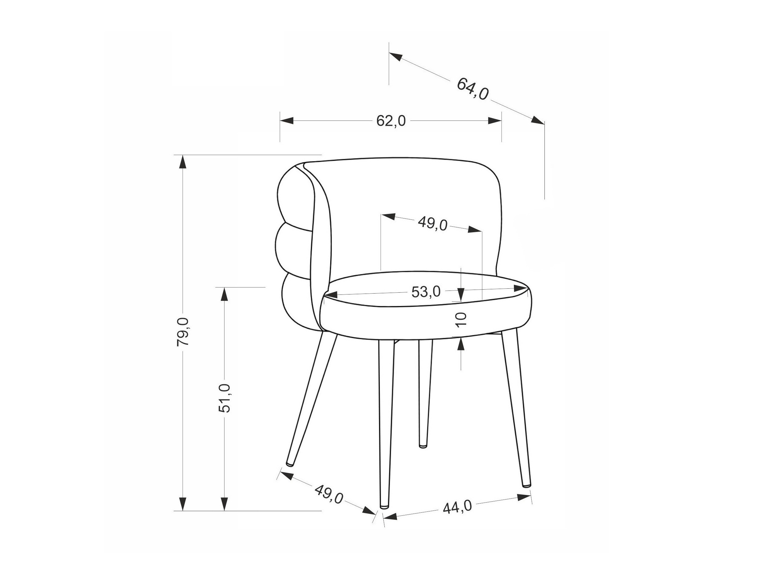 Silla Houston 2043 (Cremona 96)