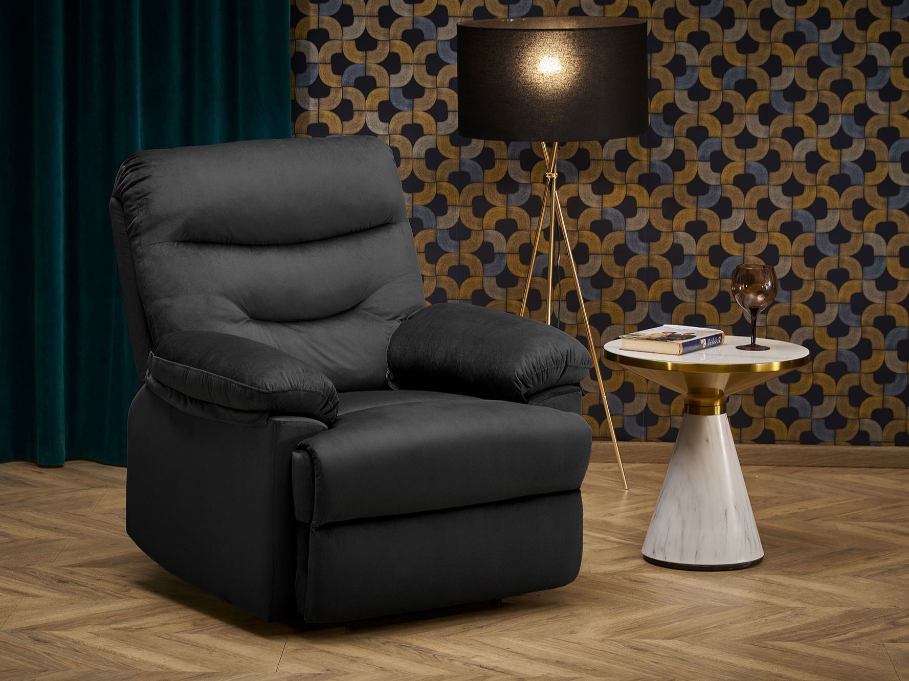 Sillón reclinable Houston Terra (Negro)