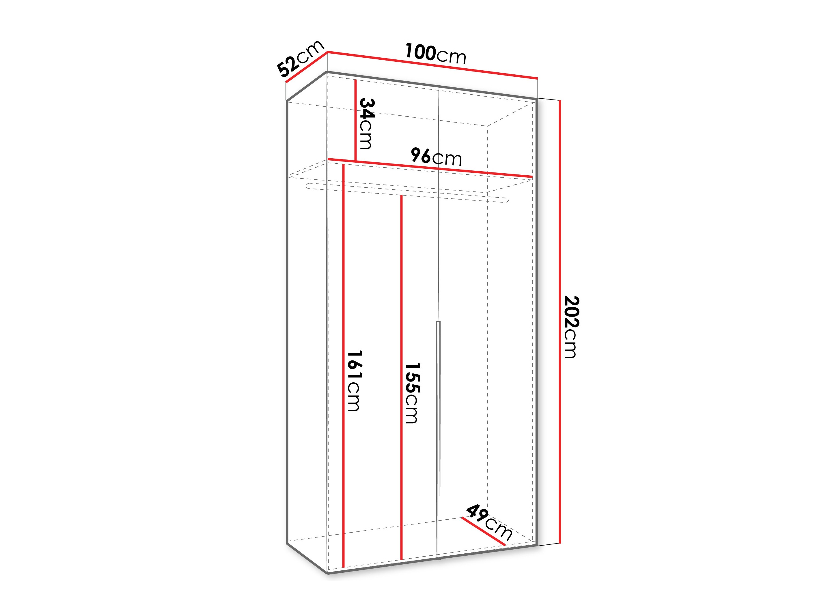Armario Hartford 535 (Negro)