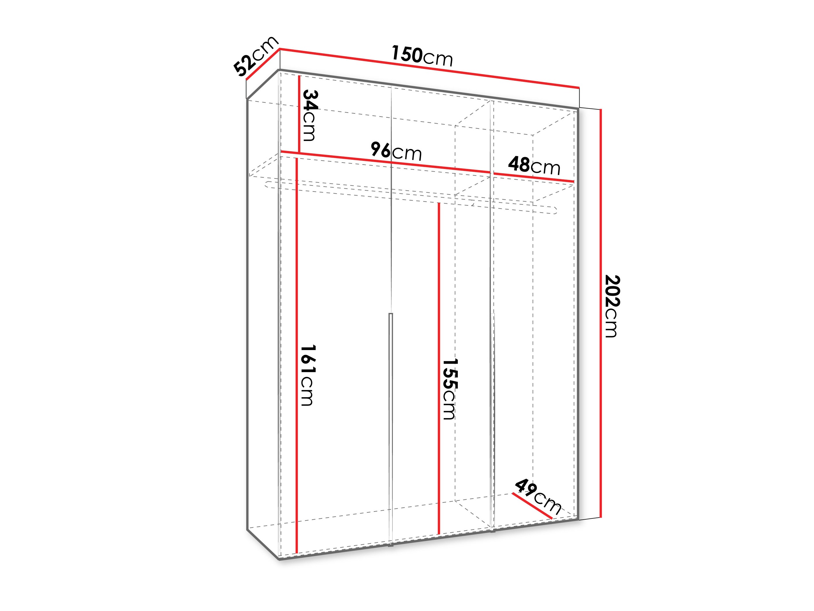 Armario Hartford 536 (Blanco)