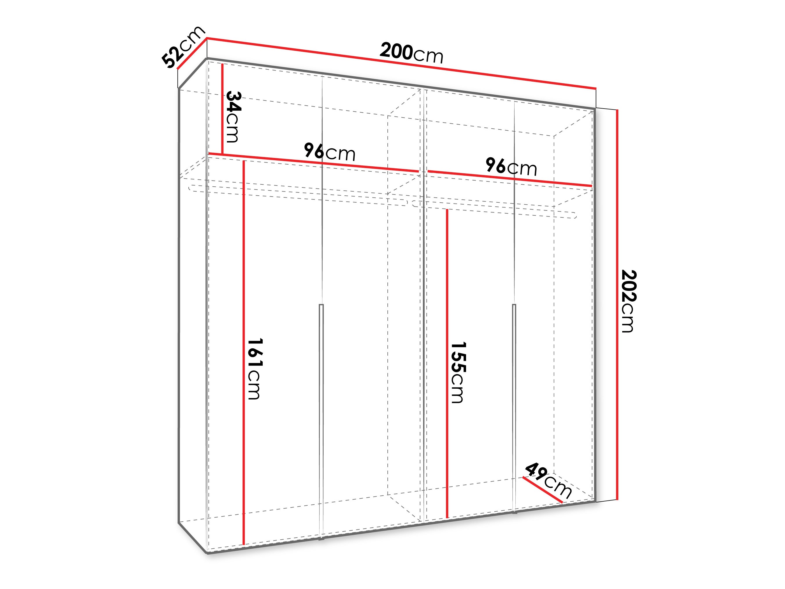 Armario Hartford 537 (Blanco)