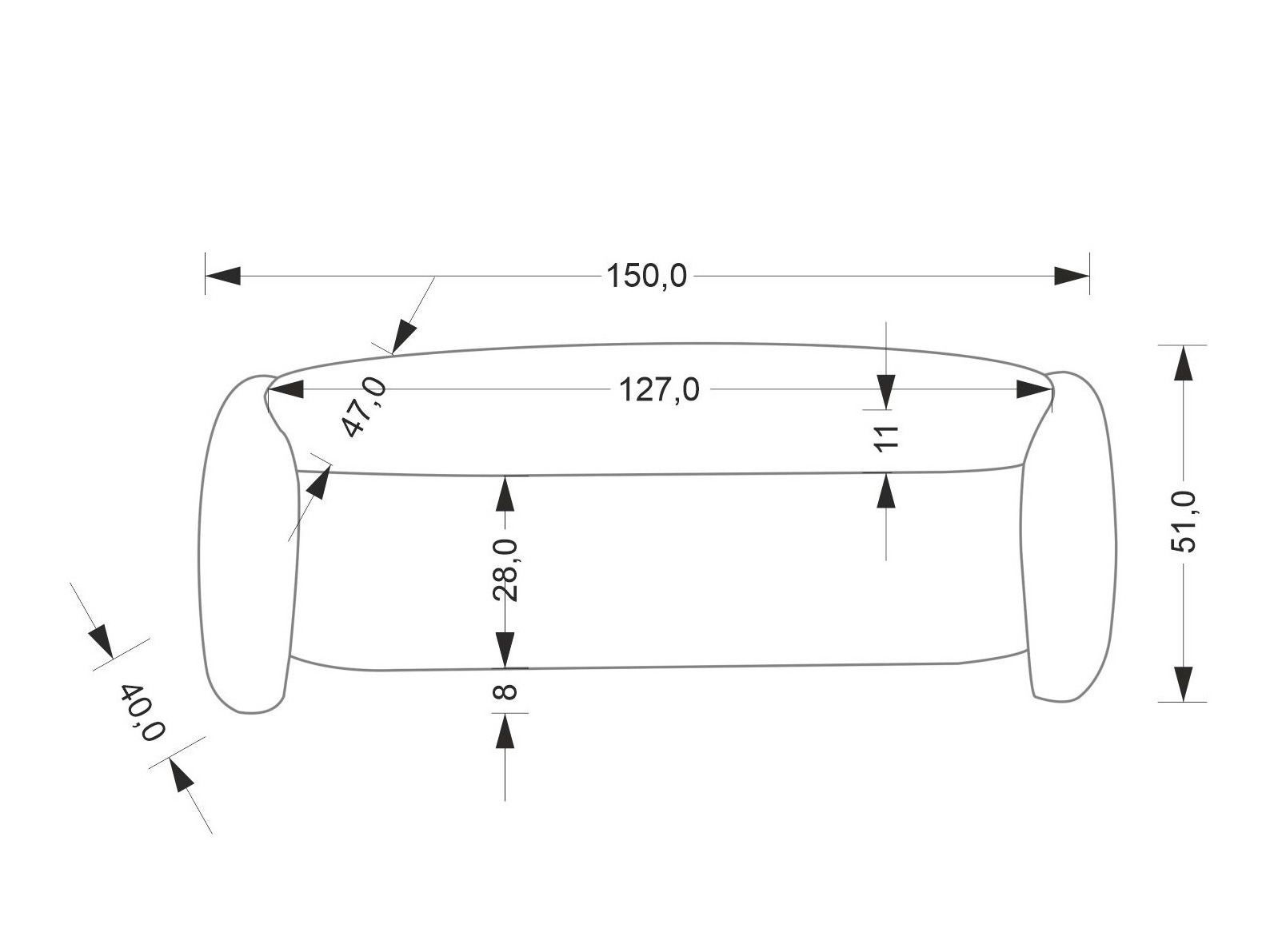 Banco tapizado Houston 2045