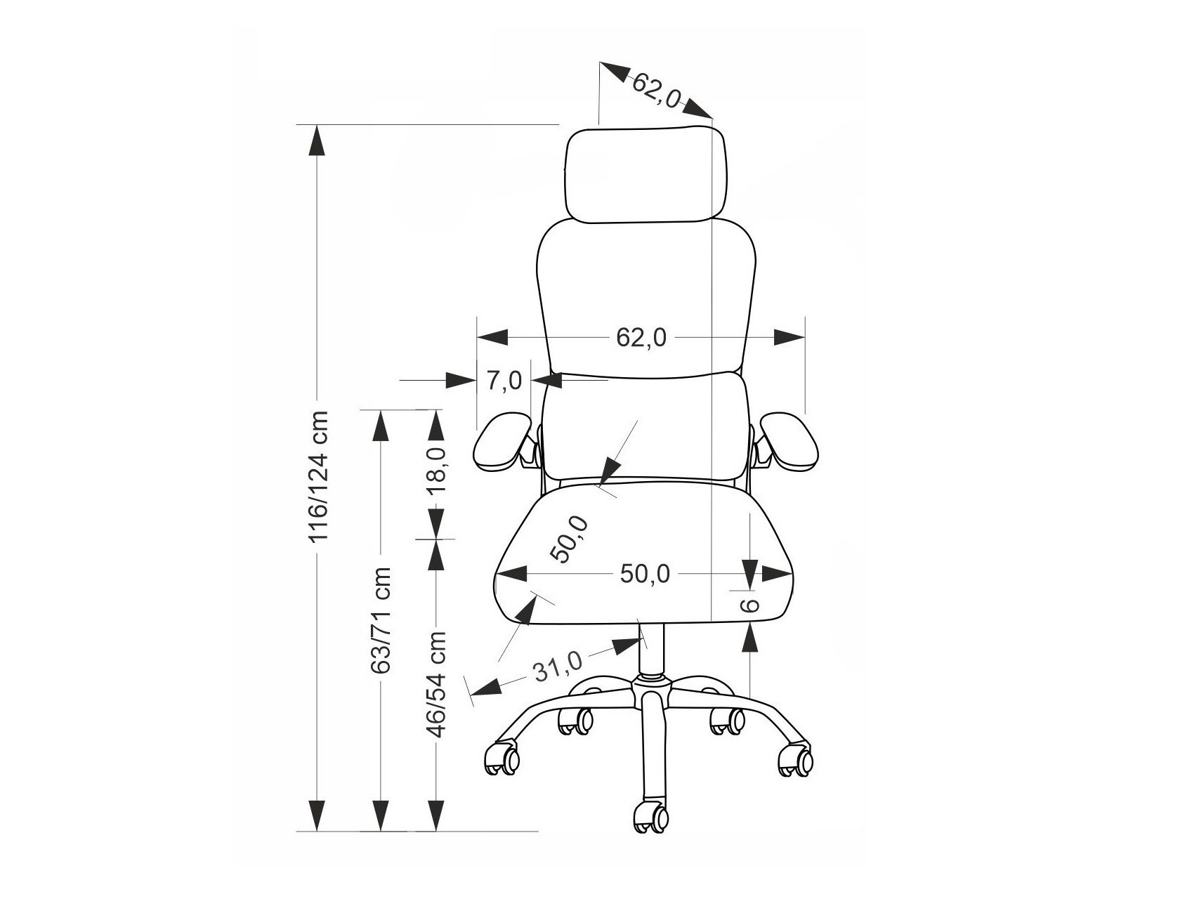 Silla de oficina Houston 2047