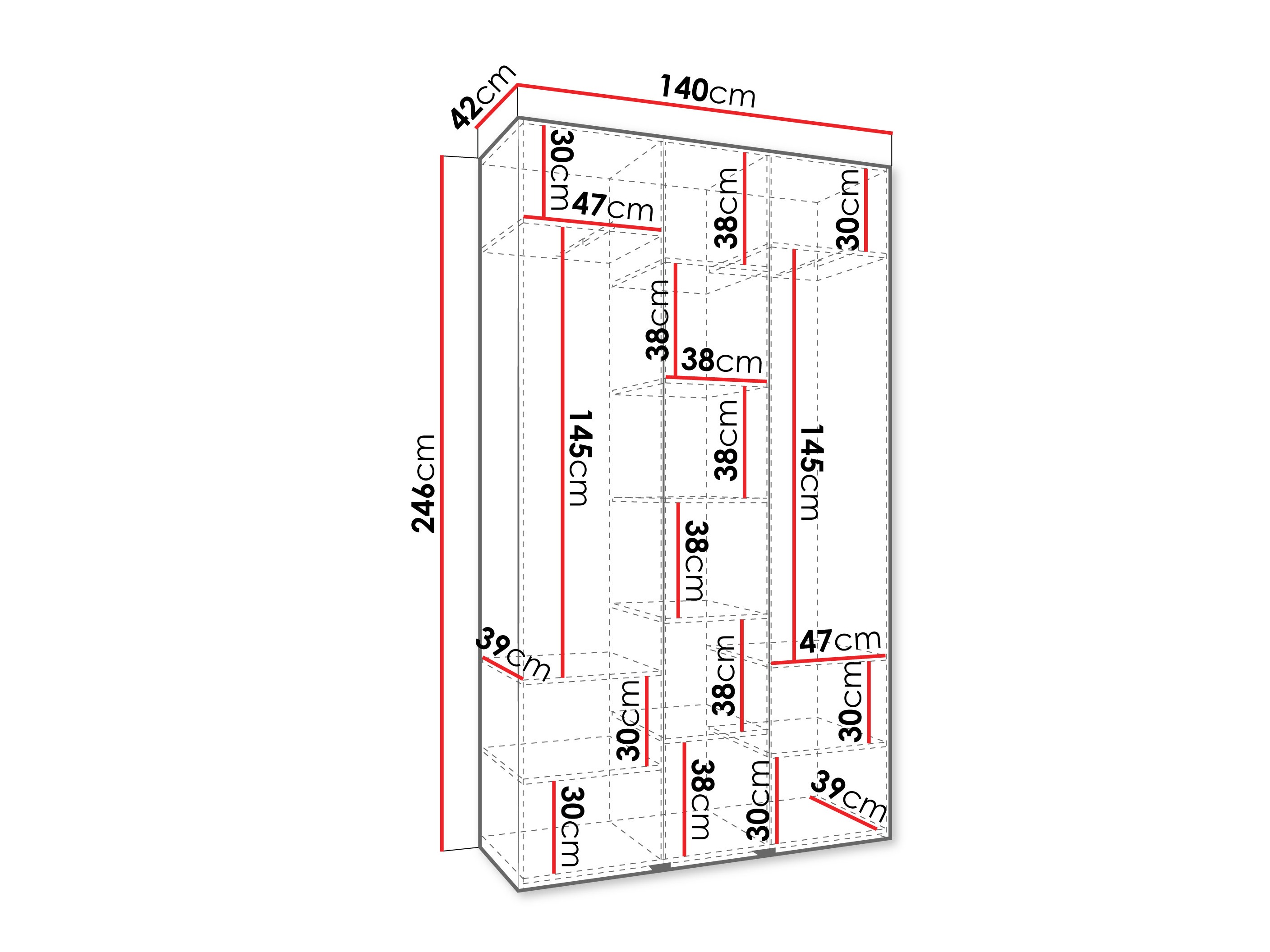Armario Hartford 544 (Blanco)