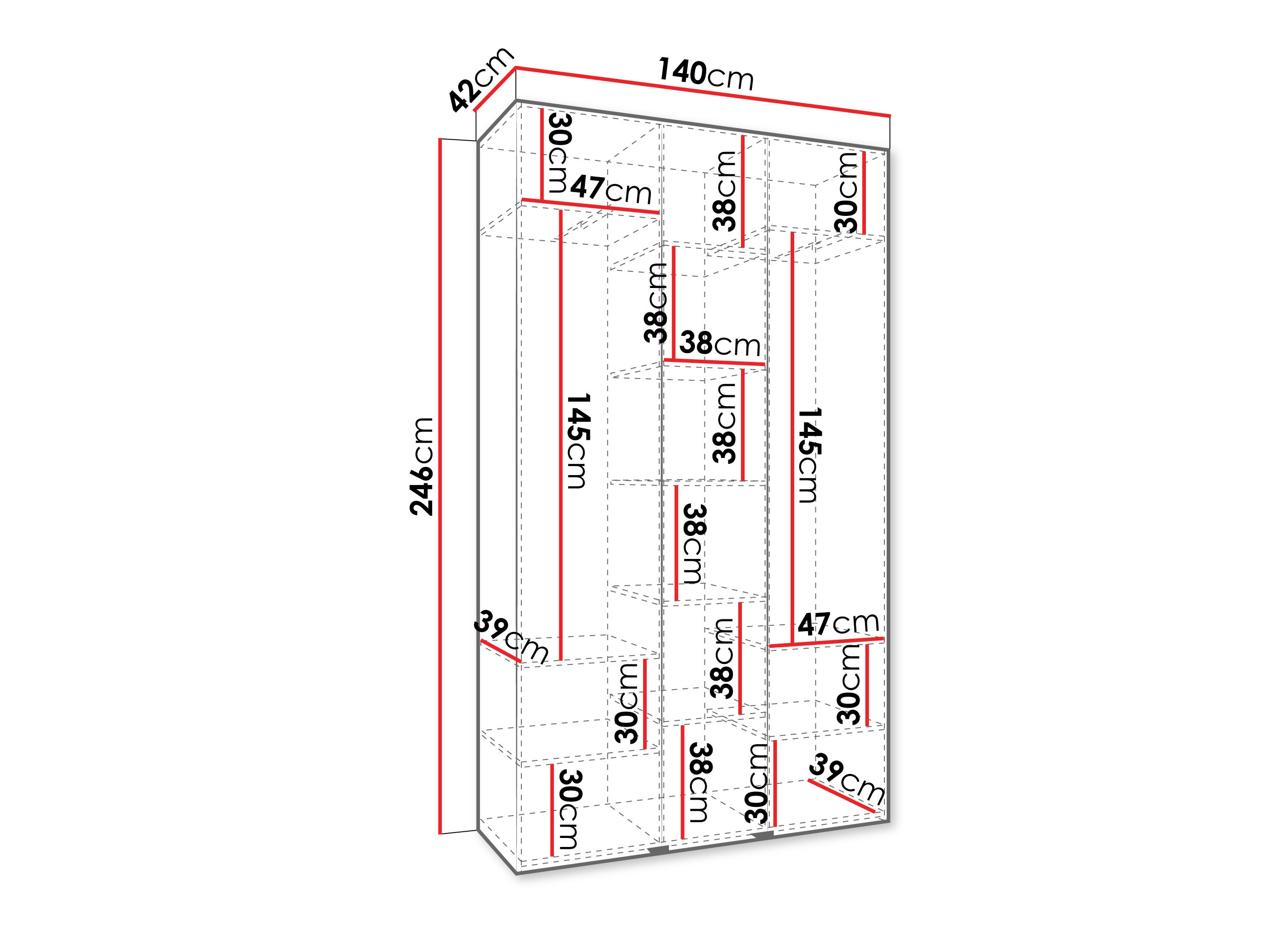 Armario Hartford 544 (Blanco)