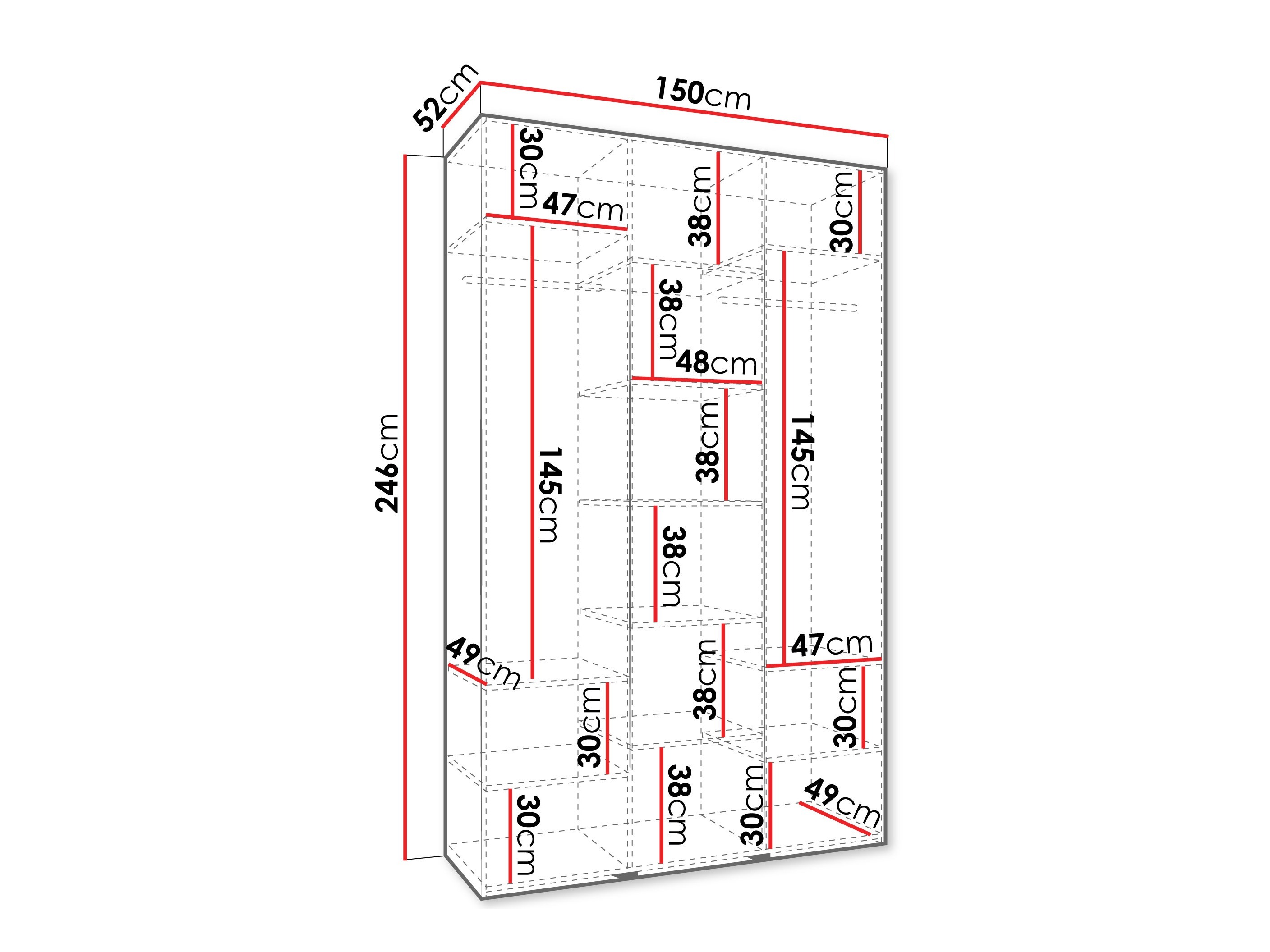 Armario Hartford 544 (Blanco)