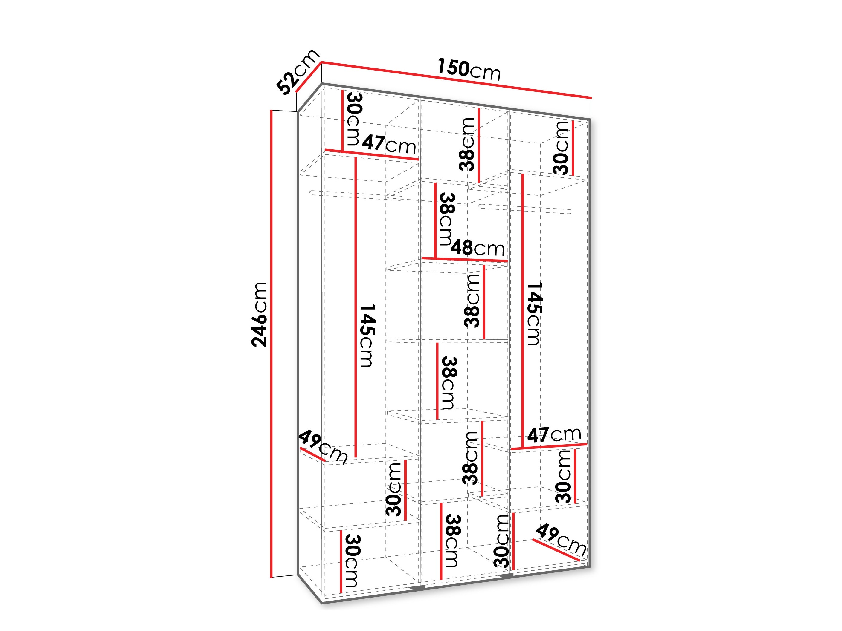 Armario Hartford 544 (Blanco)