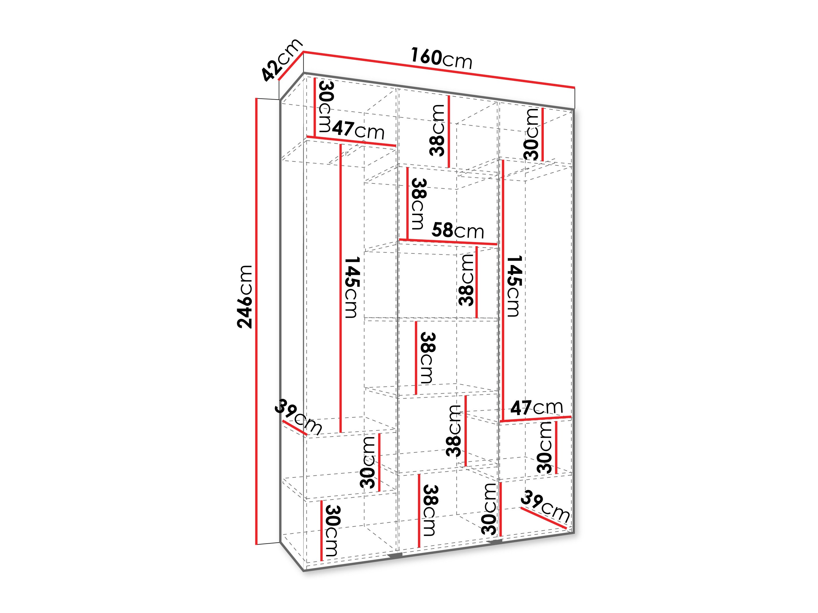 Armario Hartford 544 (Blanco)