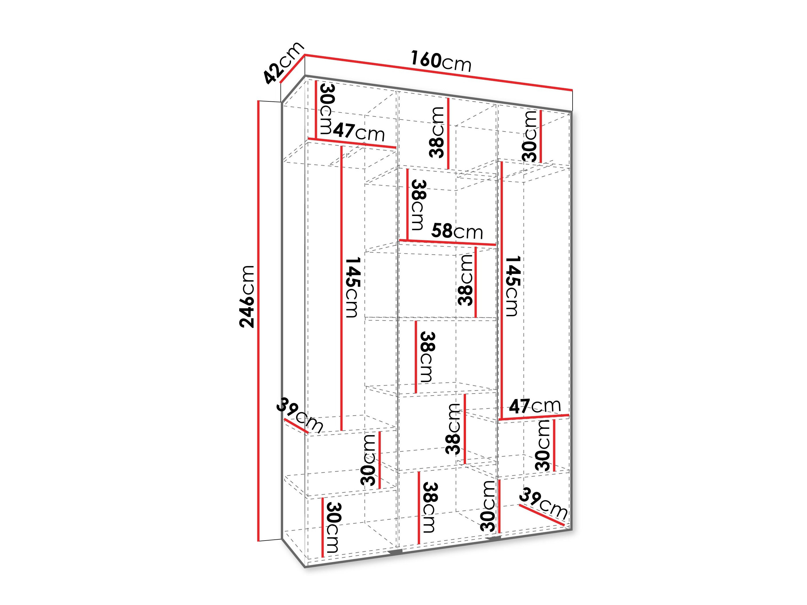 Armario Hartford 544 (Blanco)