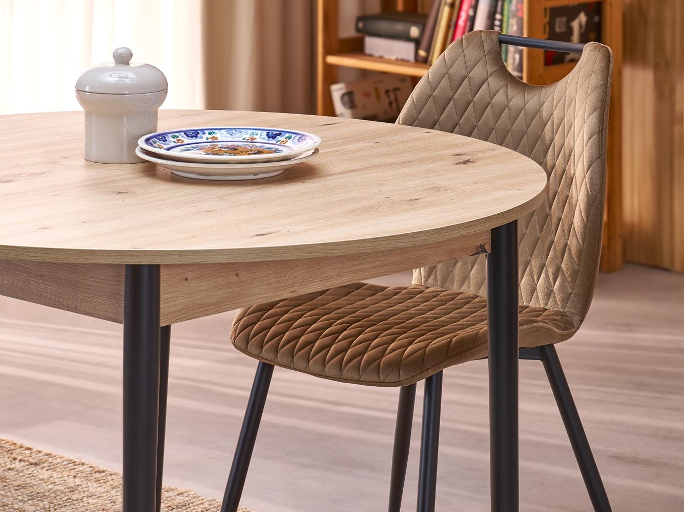 Silla Houston 2069 (Beige + Negro)