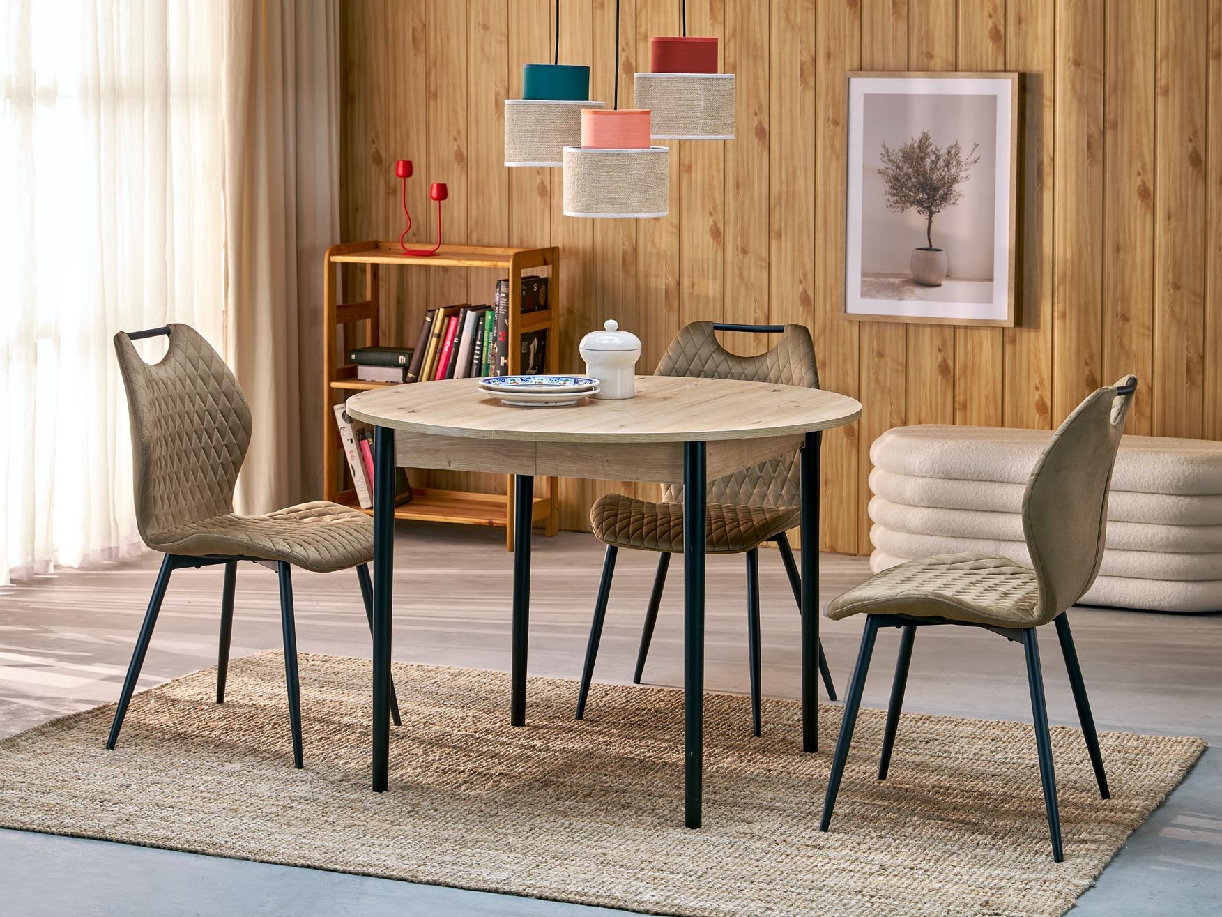 Silla Houston 2069 (Beige + Negro)