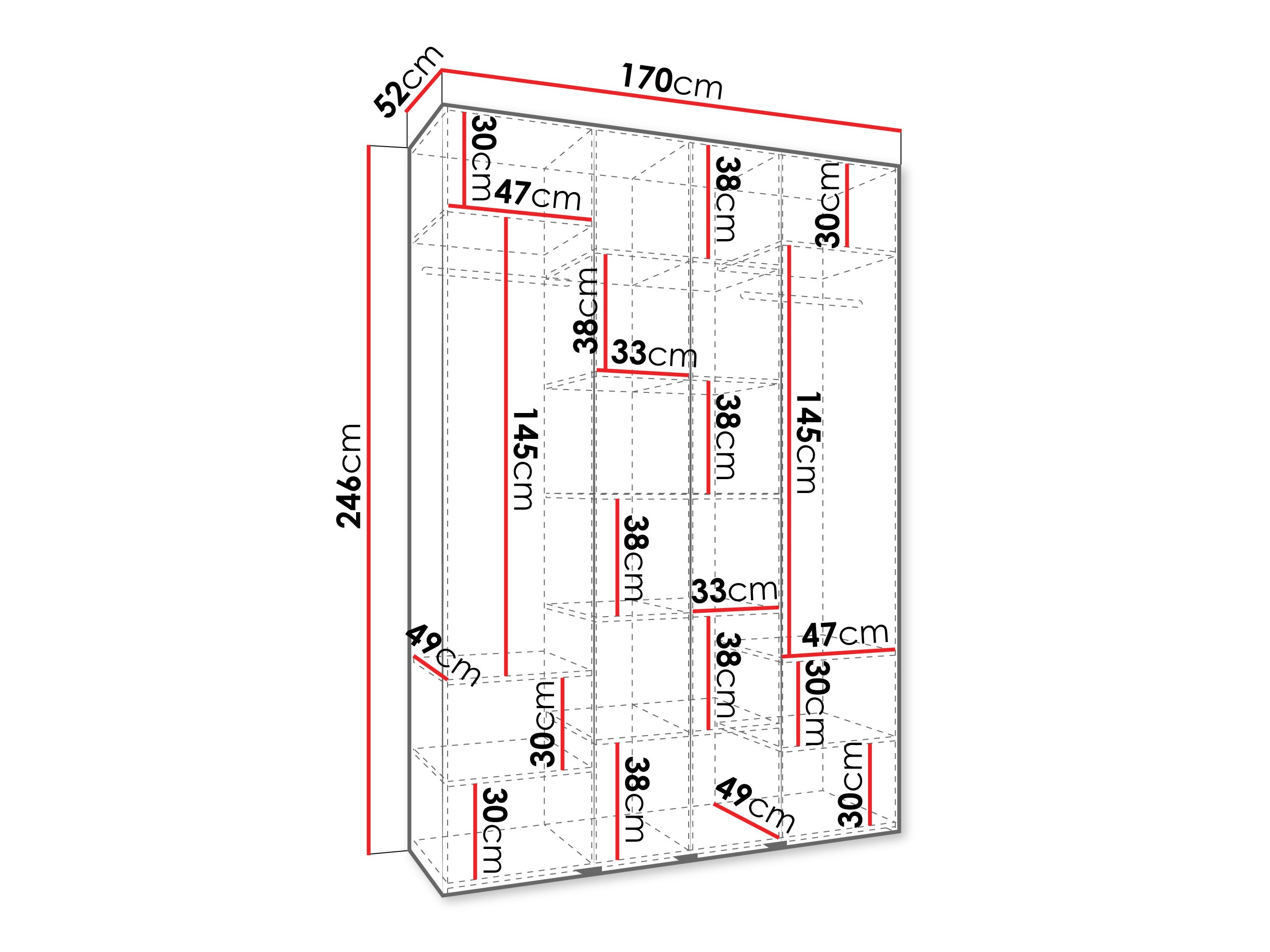Armario Hartford 554 (Blanco)