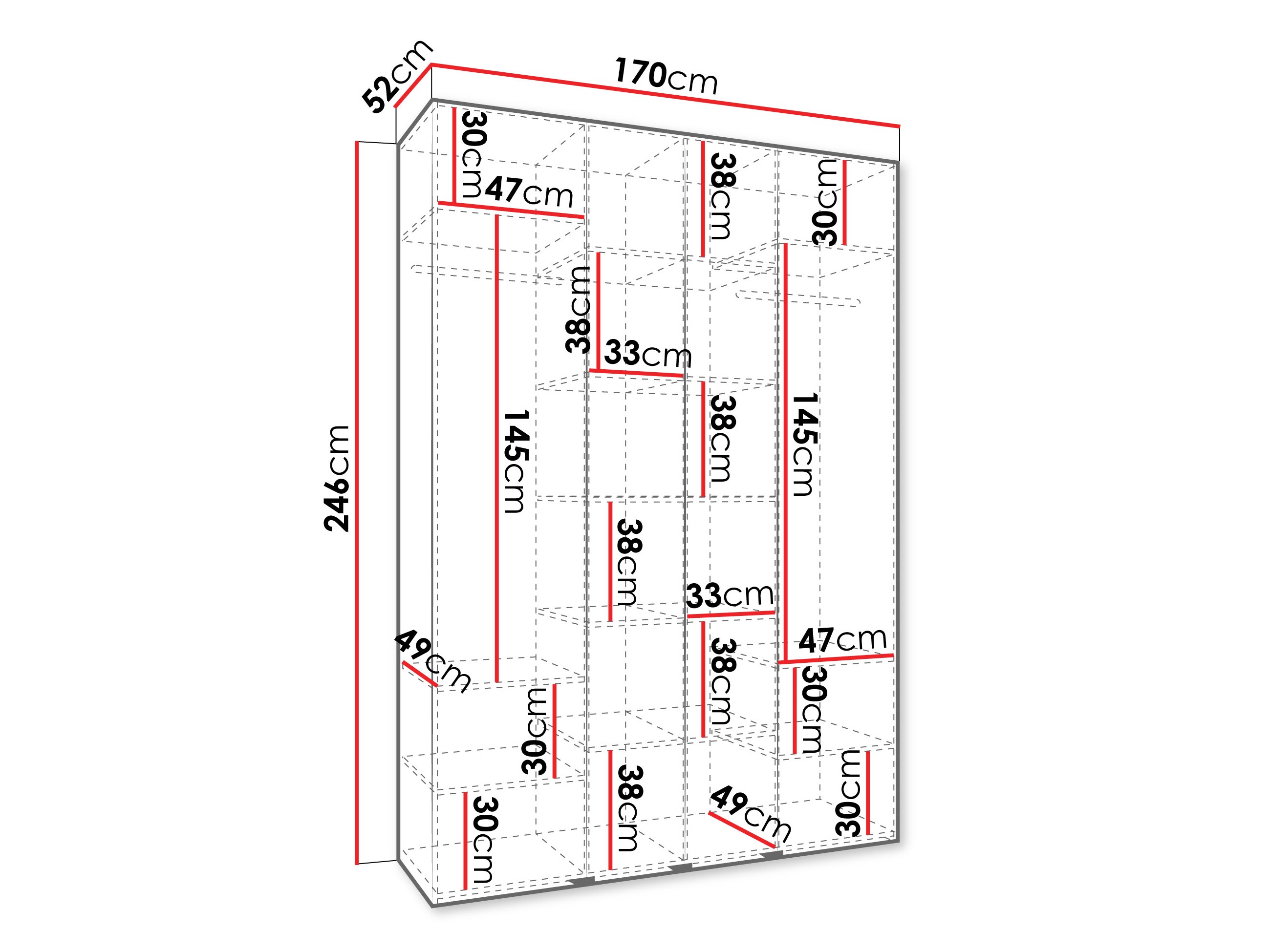 Armario Hartford 554 (Blanco)