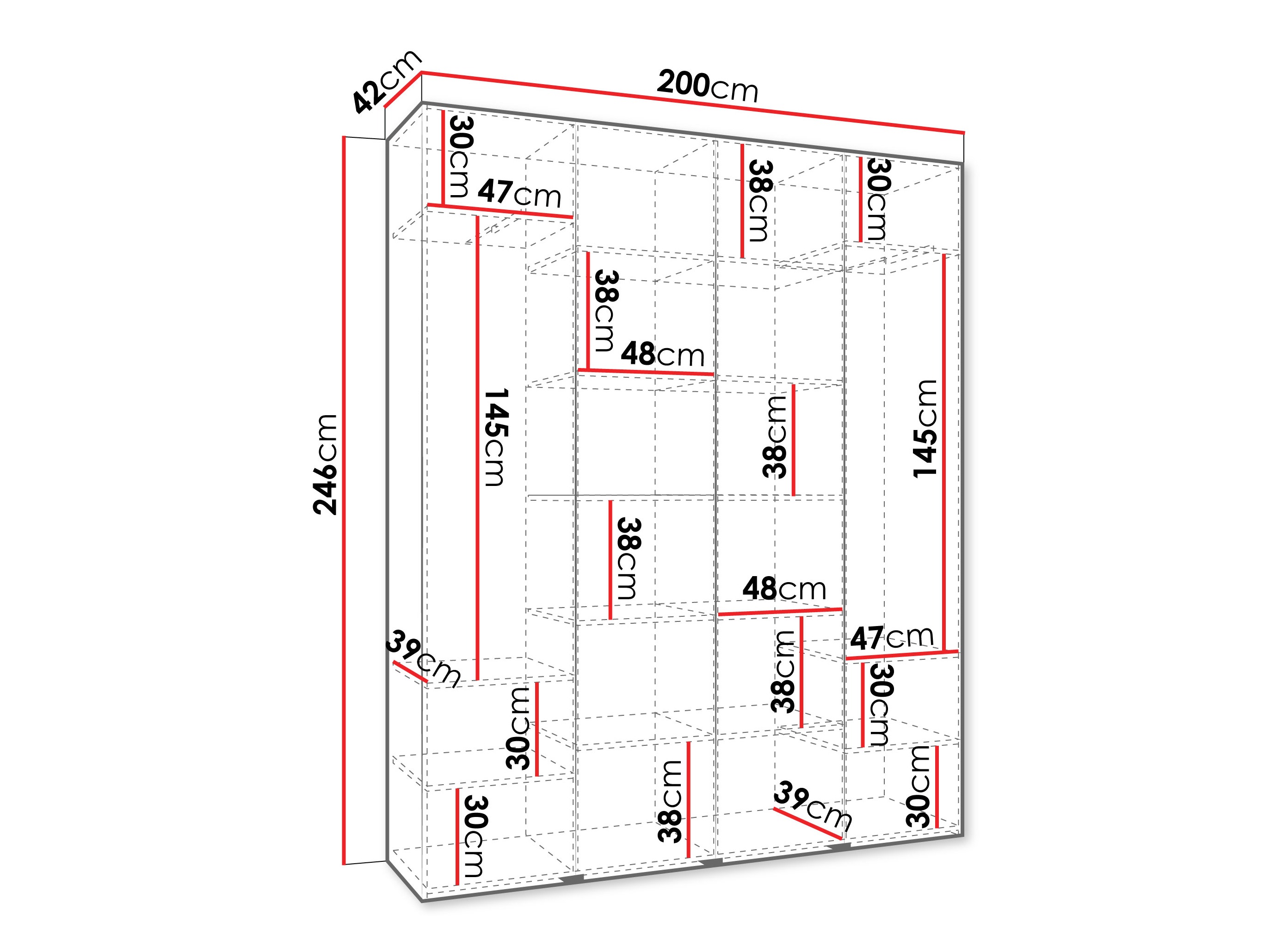 Armario Hartford 554 (Blanco)