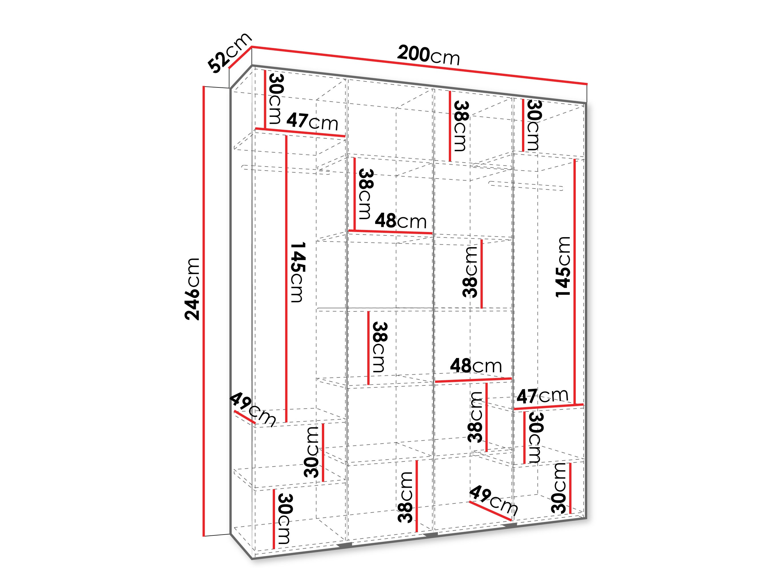 Armario Hartford 554 (Blanco)