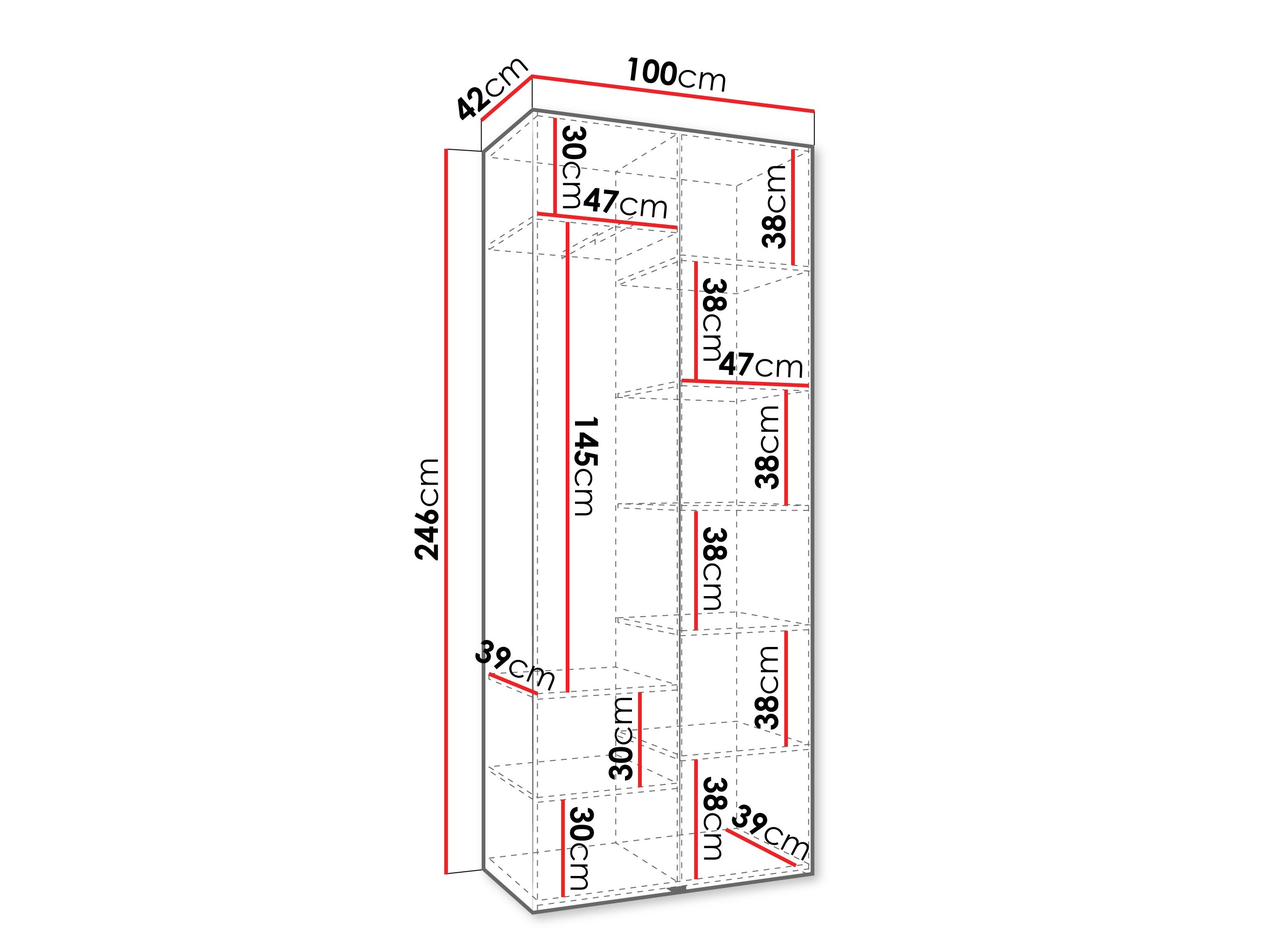 Armario Hartford 562 (Blanco)