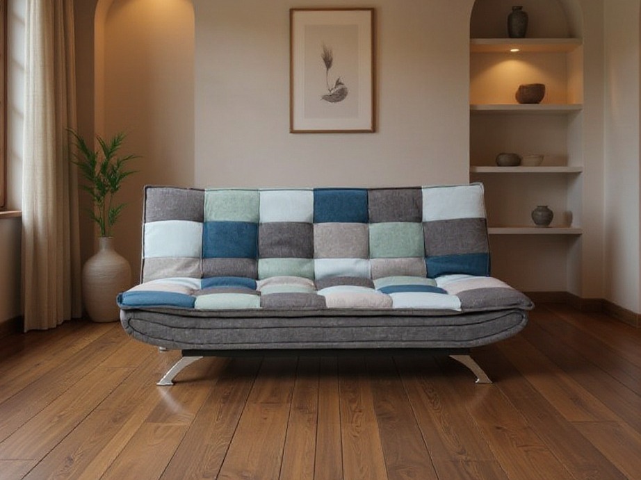 Sofá-cama Norsica 228 (Gris + Azul)