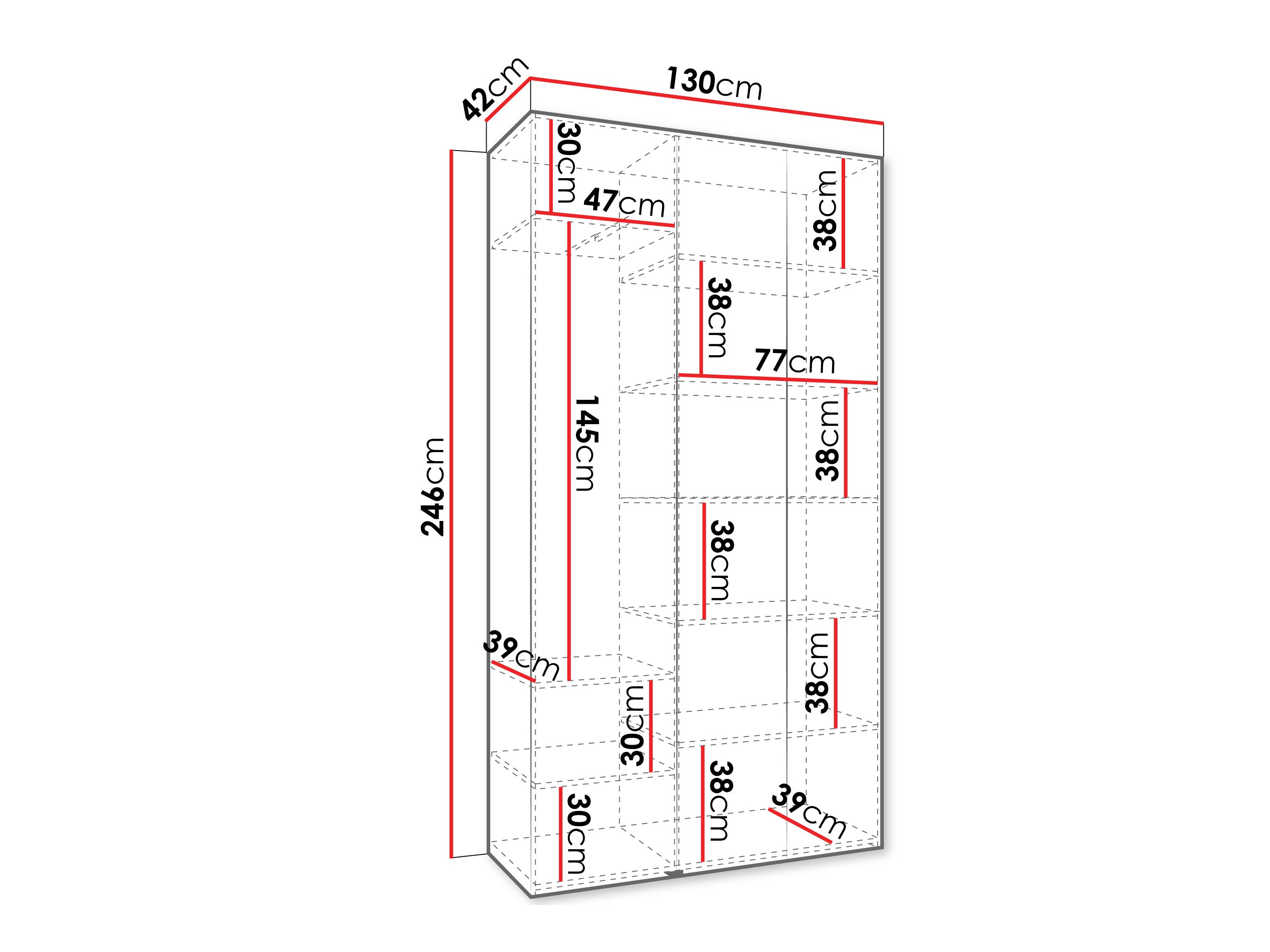 Armario Hartford 563 (Blanco)