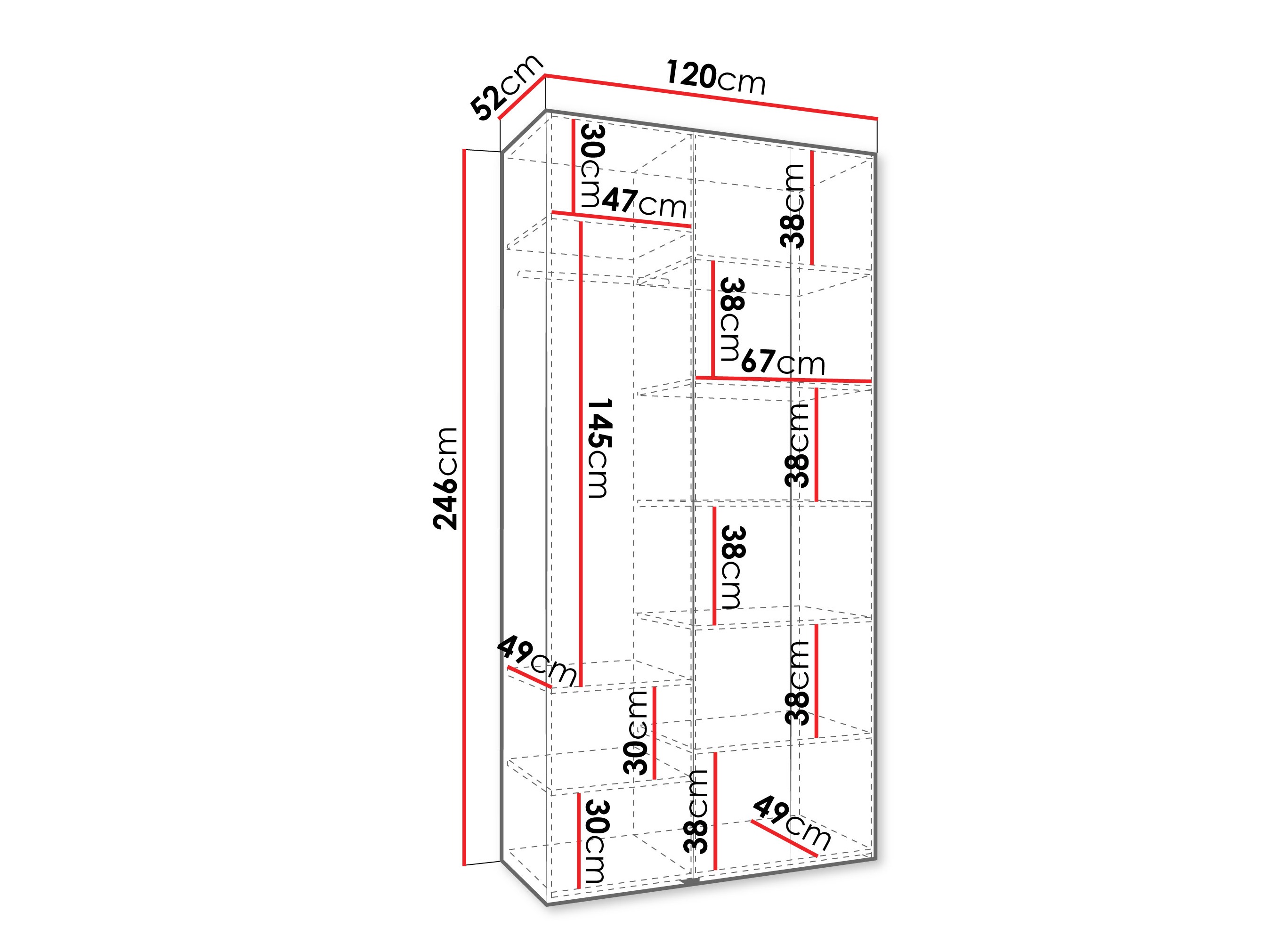 Armario Hartford 563 (Blanco)