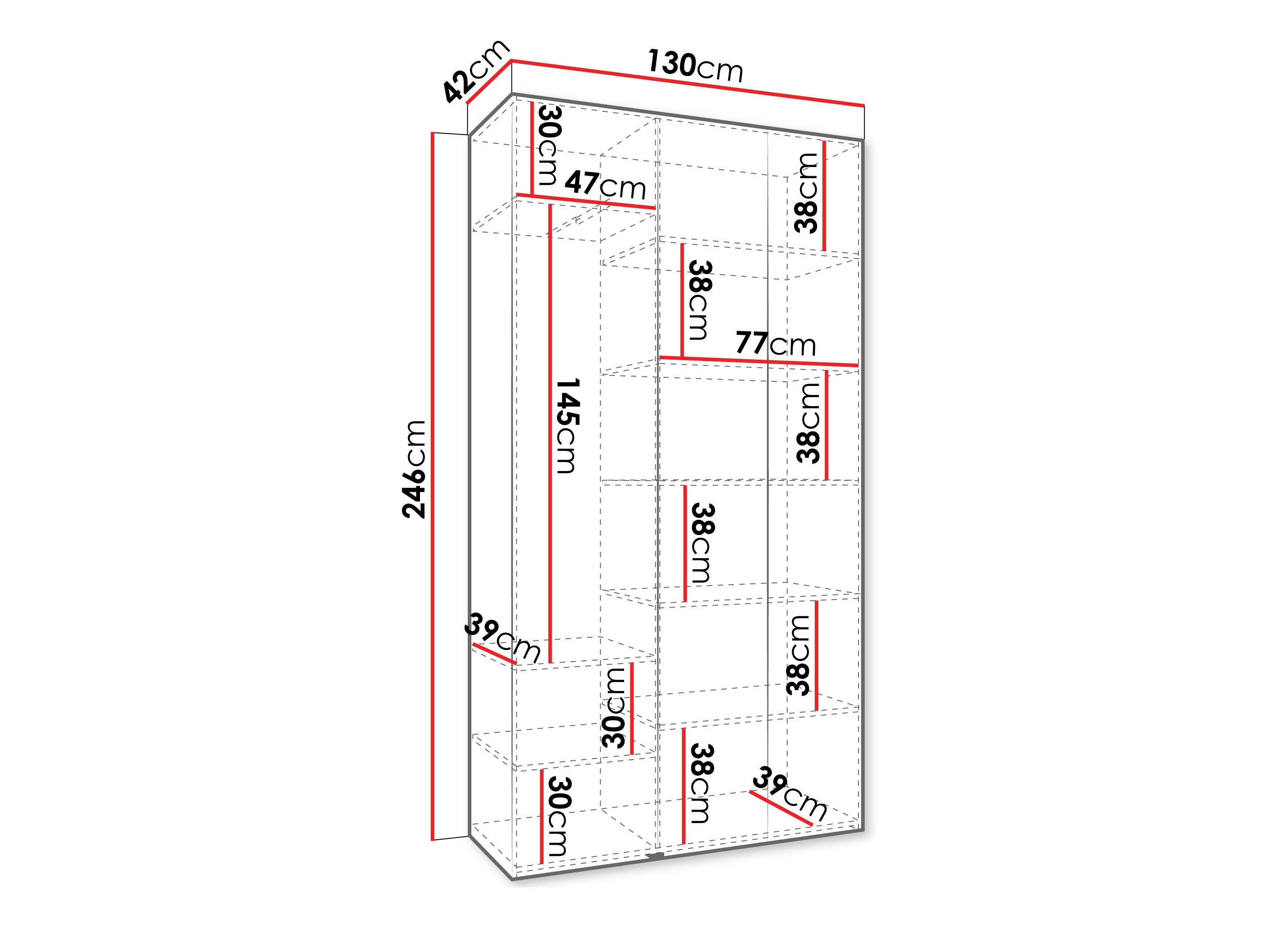 Armario Hartford 563 (Blanco)
