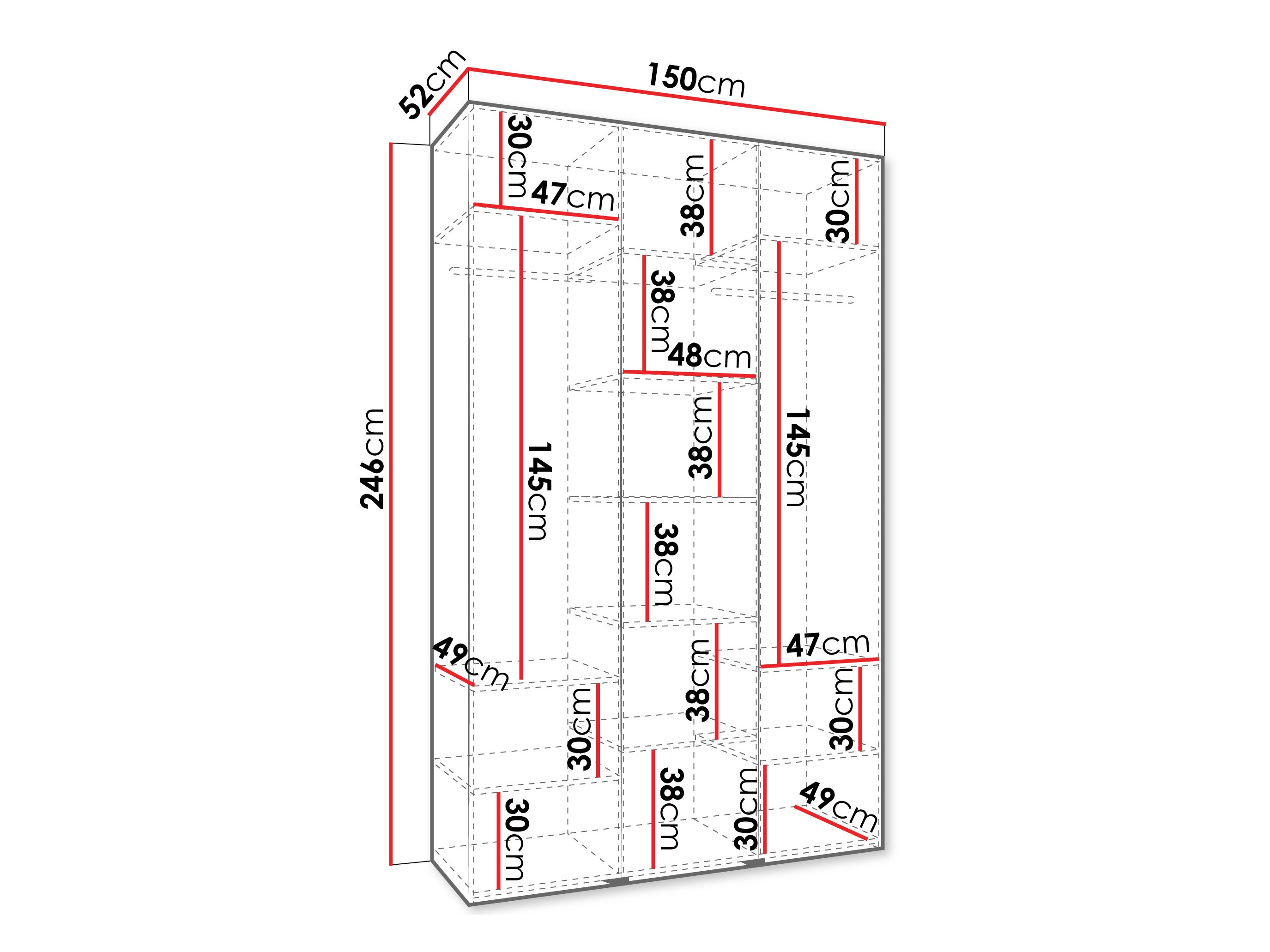 Armario Hartford 563 (Blanco)