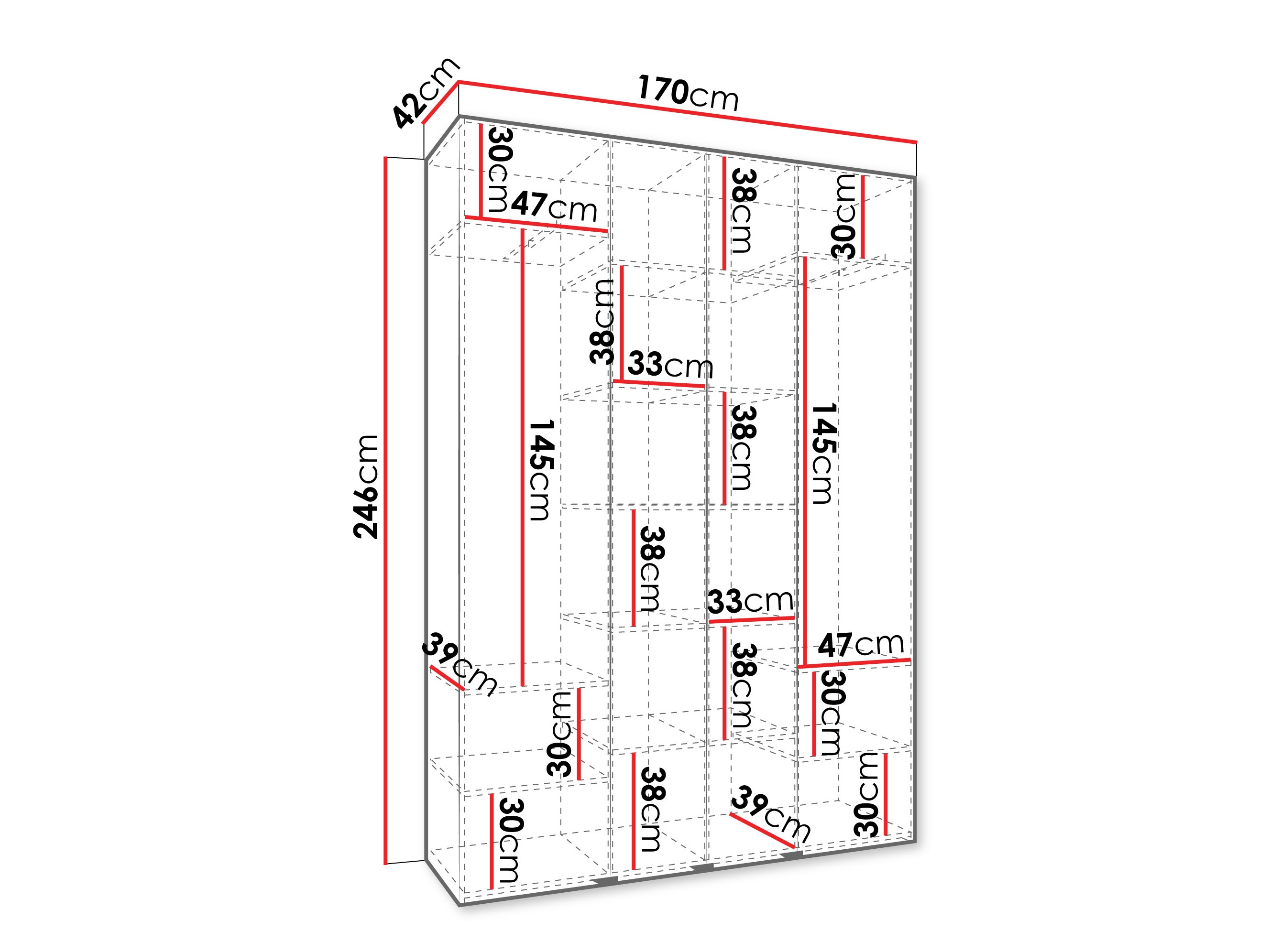 Armario Hartford 564 (Blanco)