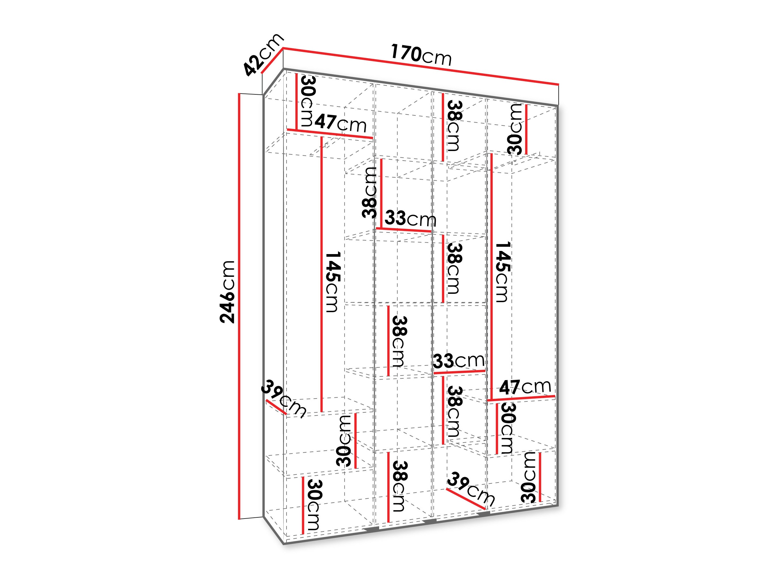Armario Hartford 564 (Blanco)