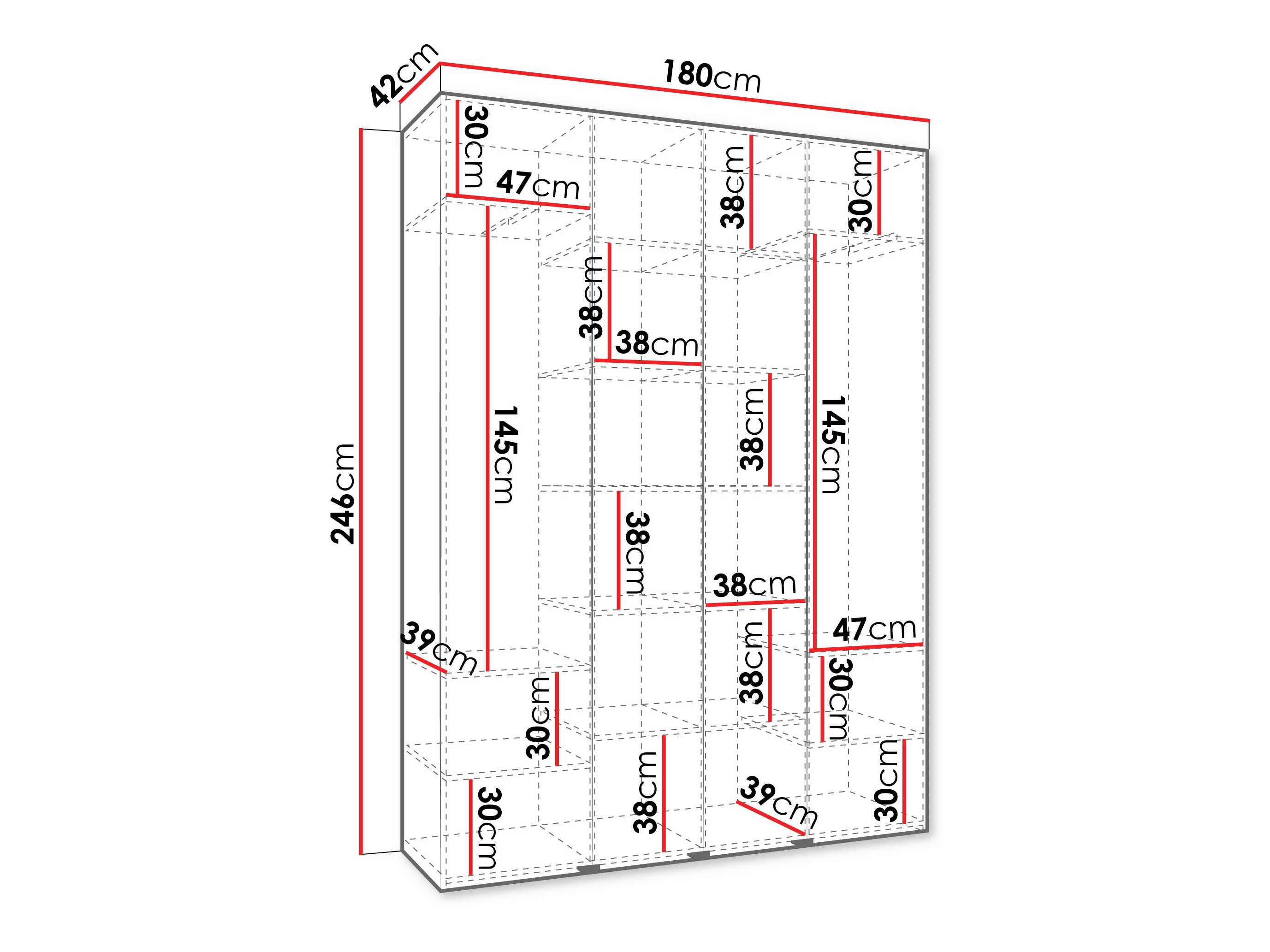 Armario Hartford 564 (Blanco)
