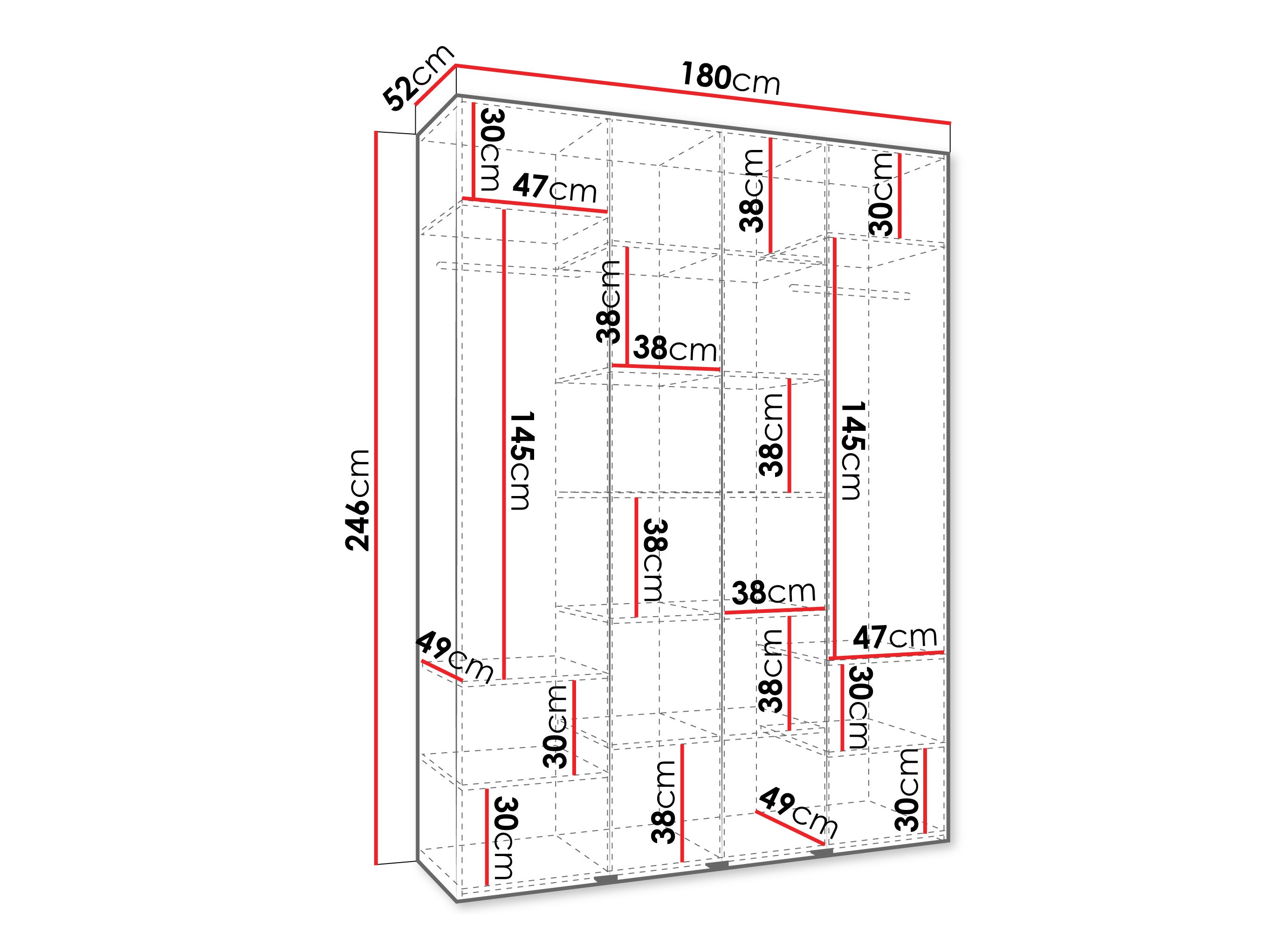 Armario Hartford 564 (Blanco)