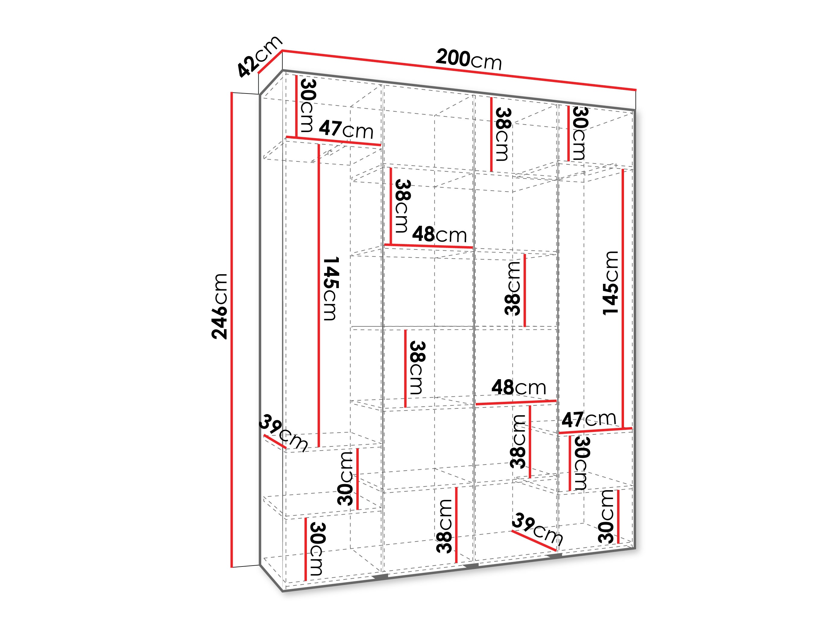 Armario Hartford 564 (Blanco)