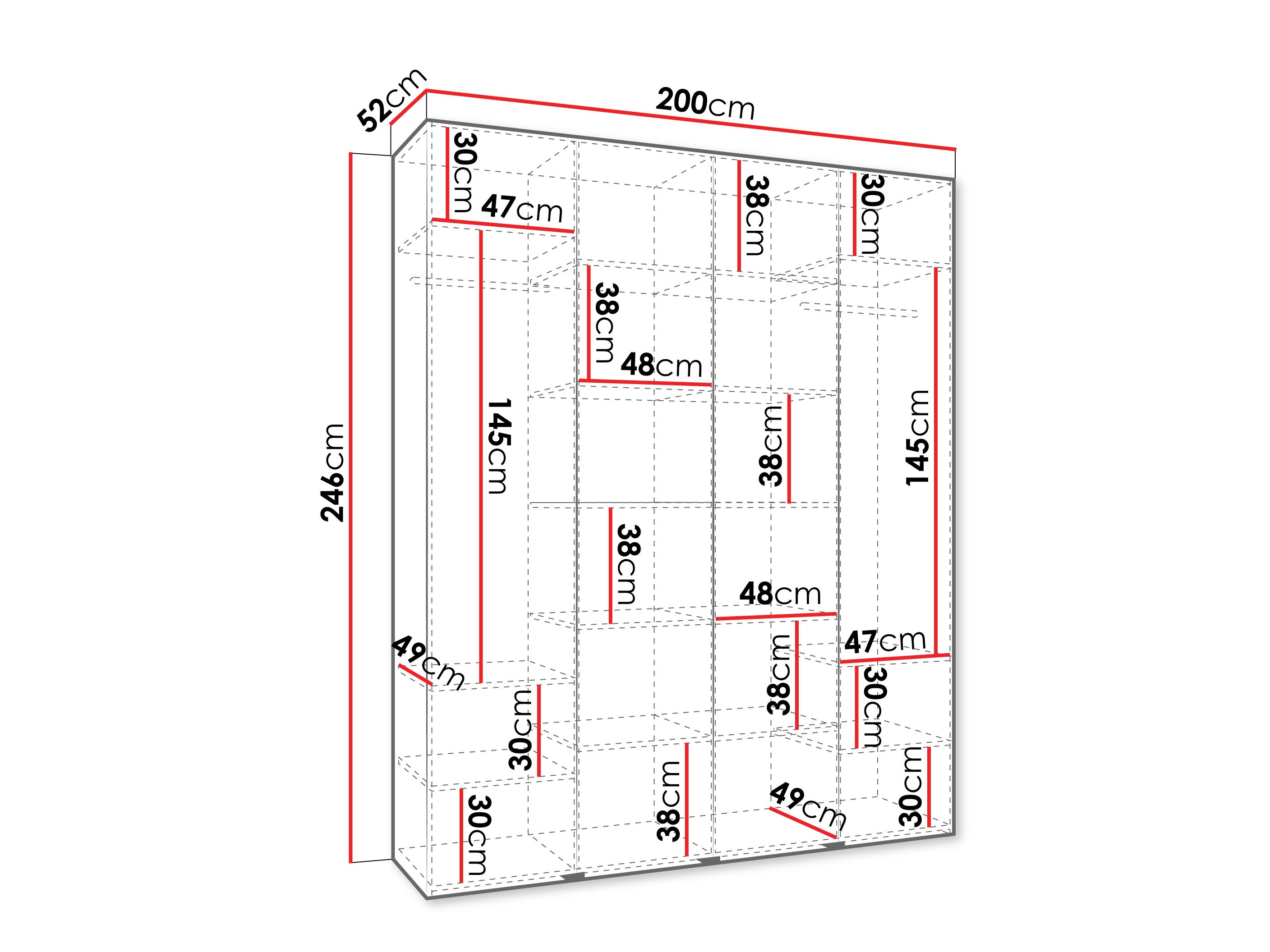 Armario Hartford 564 (Blanco)