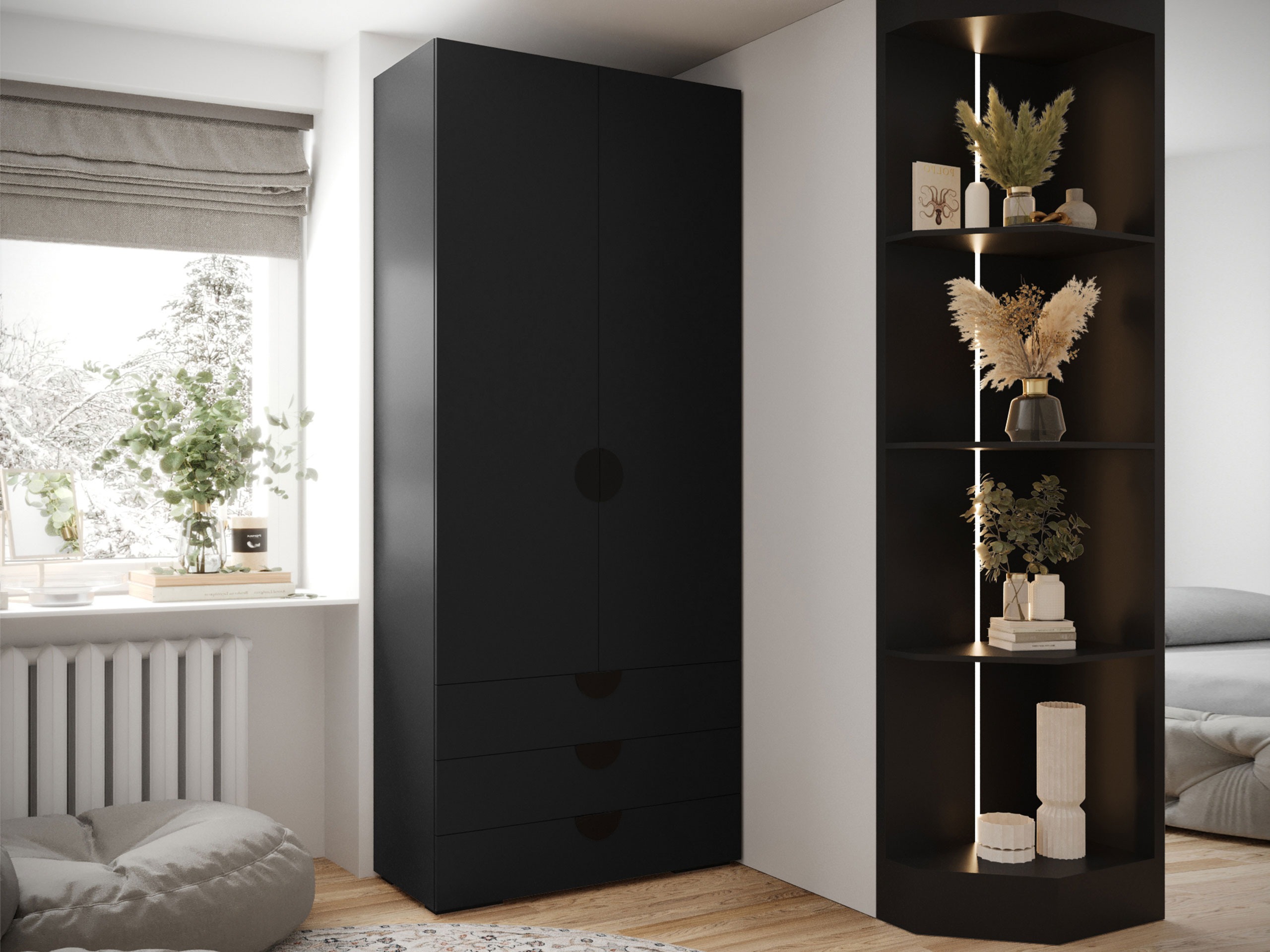 Armario Hartford 565 (Negro)