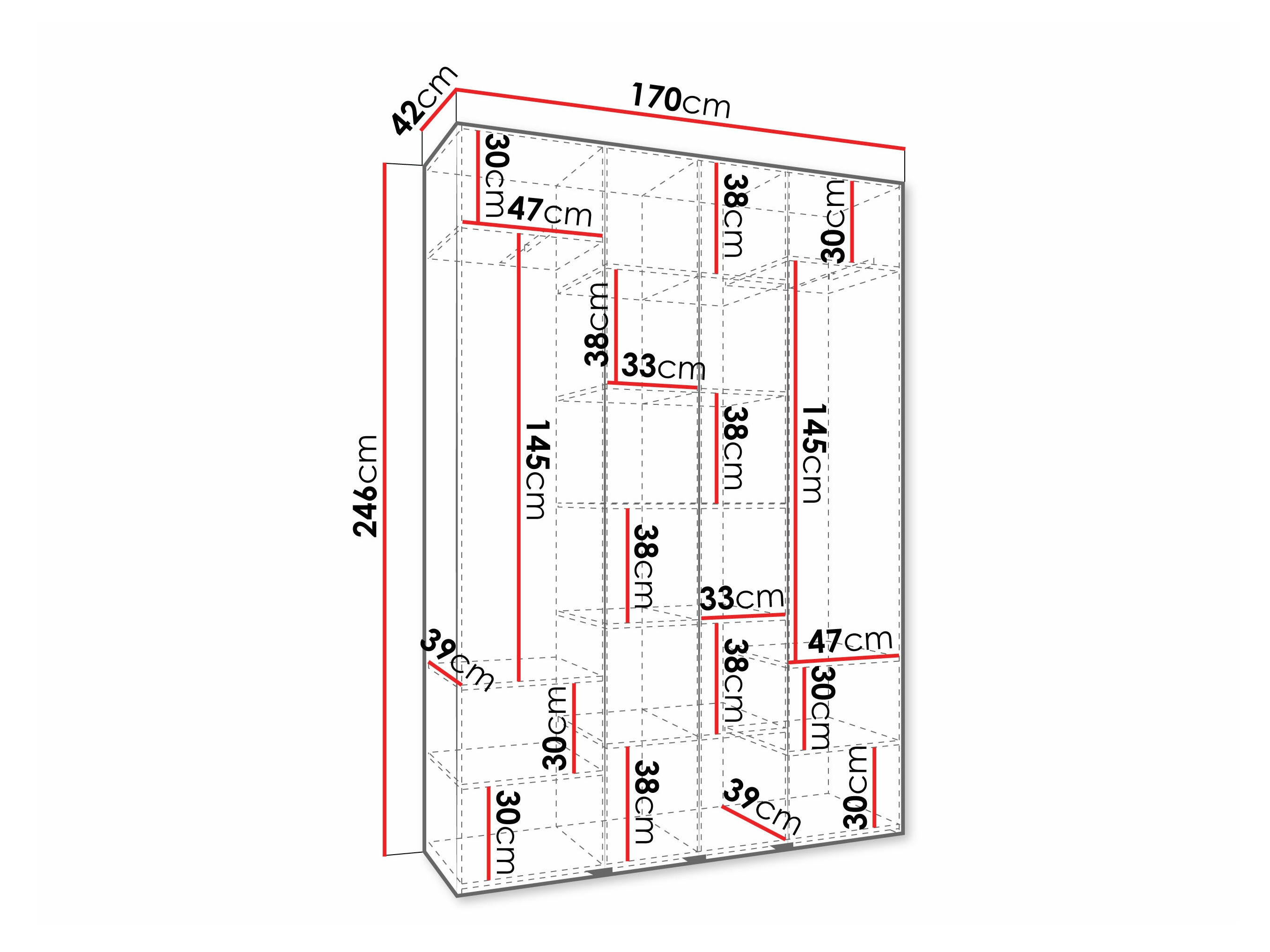 Armario Hartford 570 (Blanco)