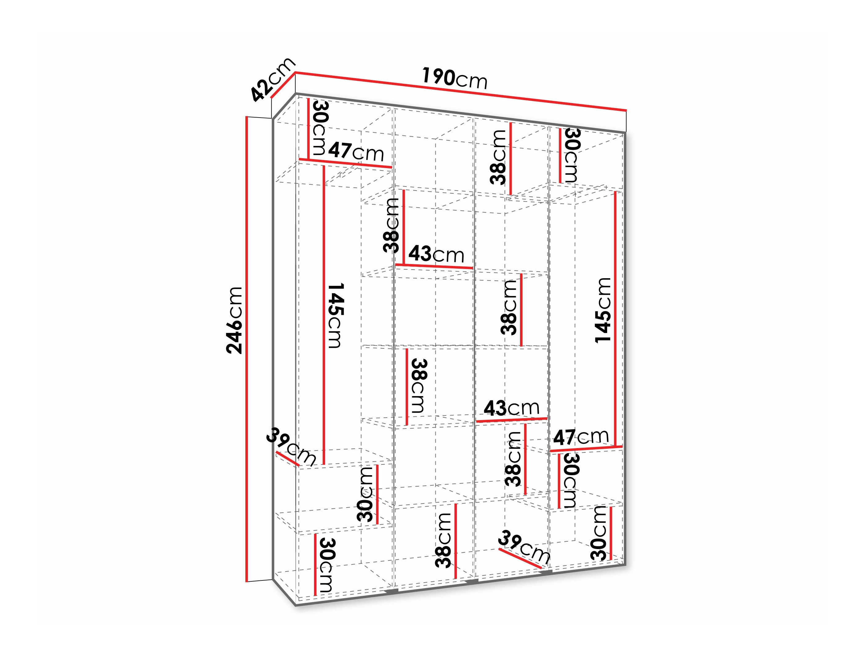 Armario Hartford 570 (Blanco)