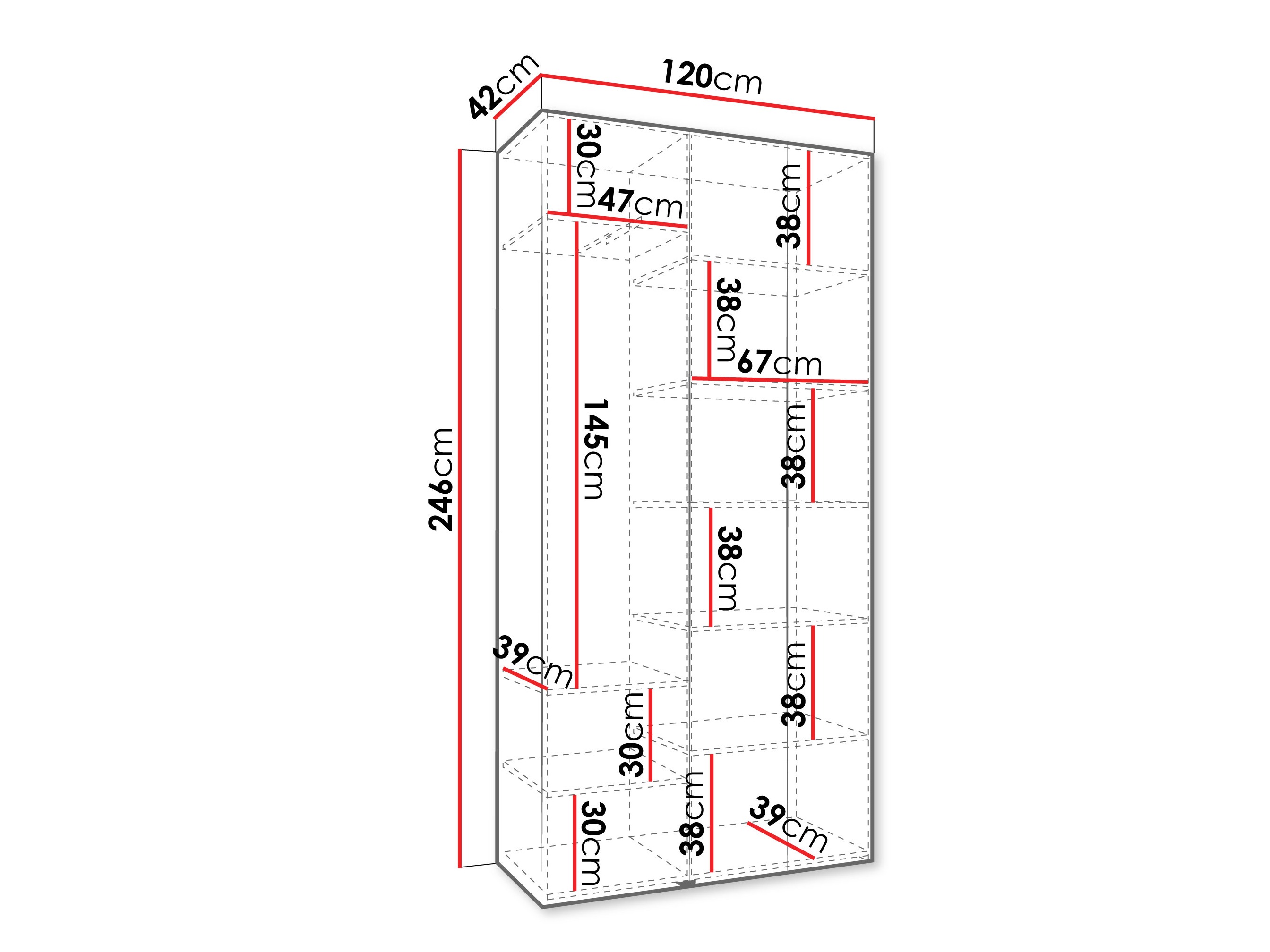 Armario Hartford 571 (Blanco)