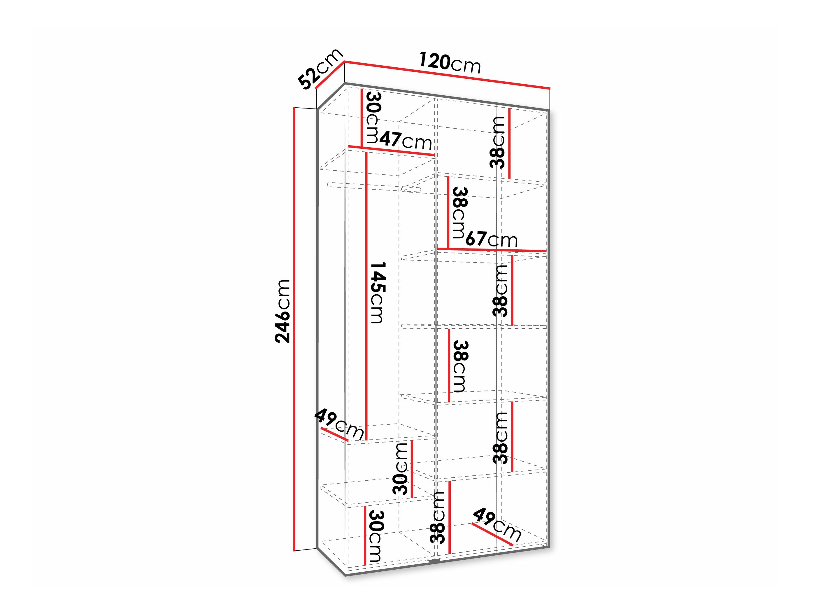 Armario Hartford 571 (Blanco)