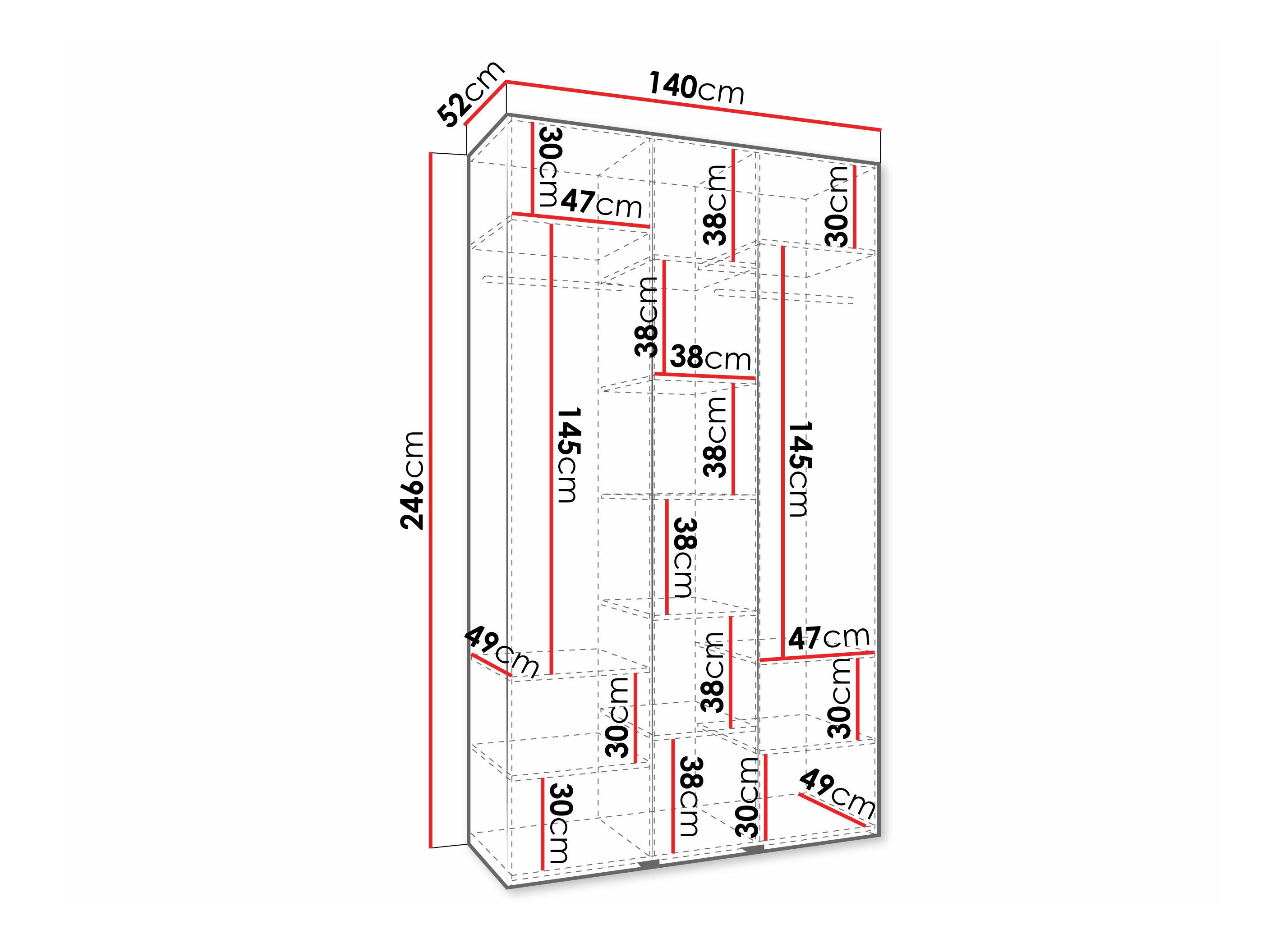 Armario Hartford 571 (Blanco)