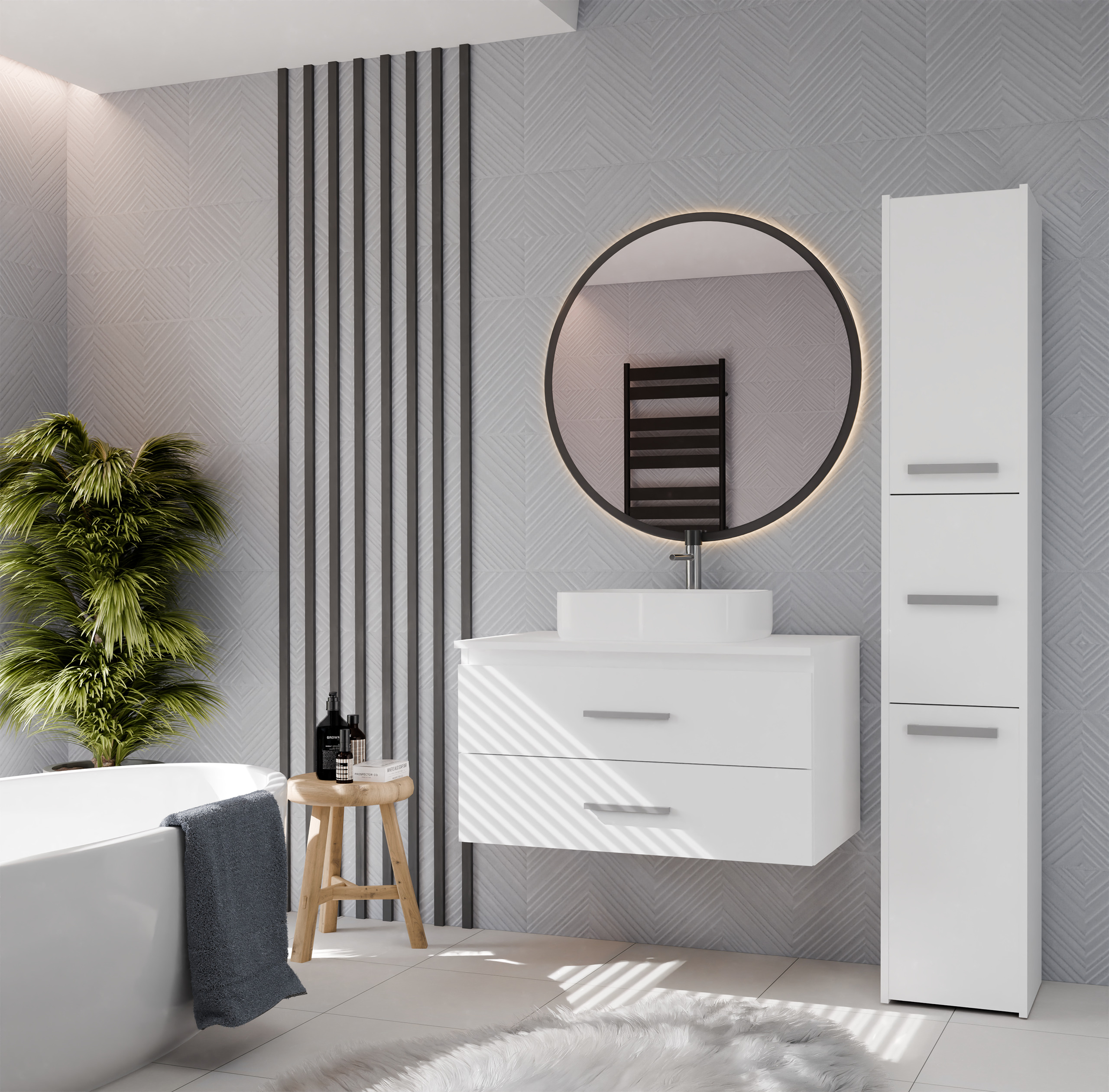 Armario de baño colgante para lavabo Mandeville 325