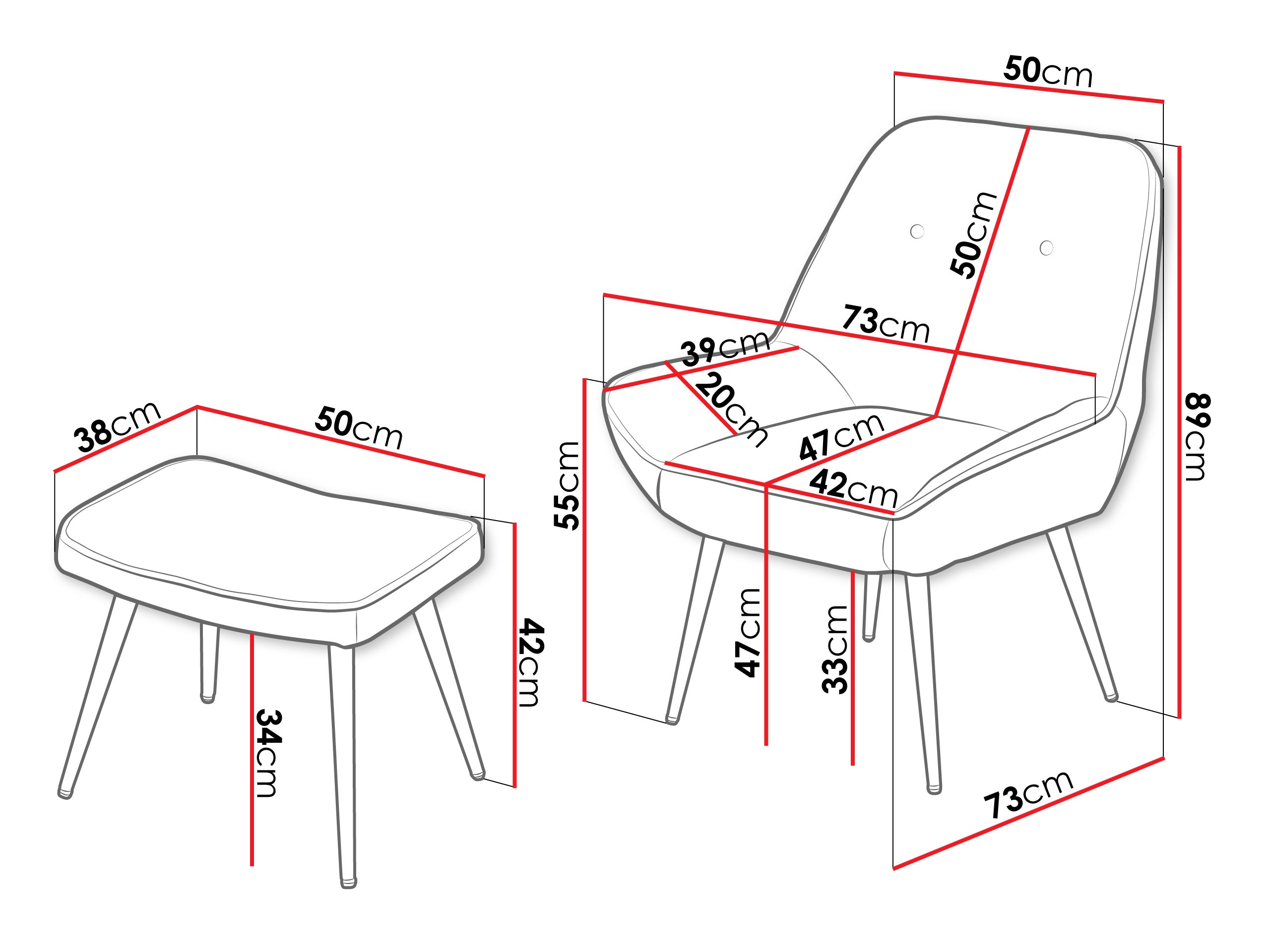 Sillón Comfivo Cypressus (Sea 140)