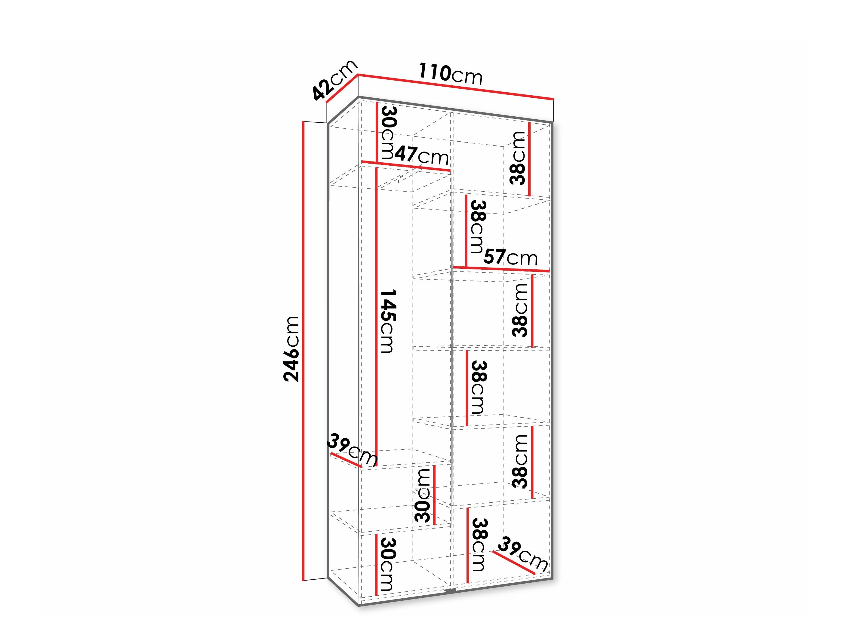 Armario Hartford 572 (Blanco)