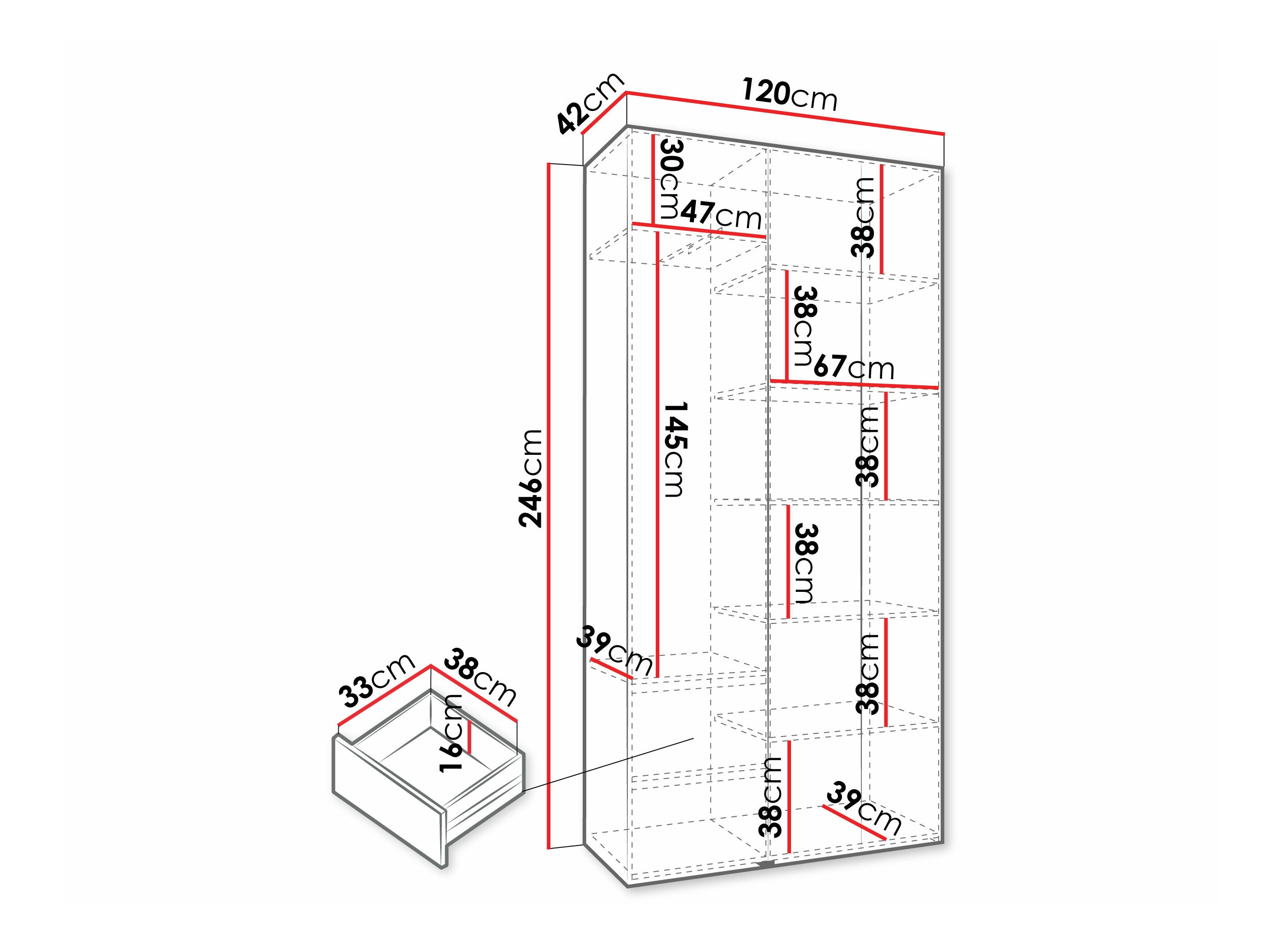 Armario Hartford 573 (Blanco)