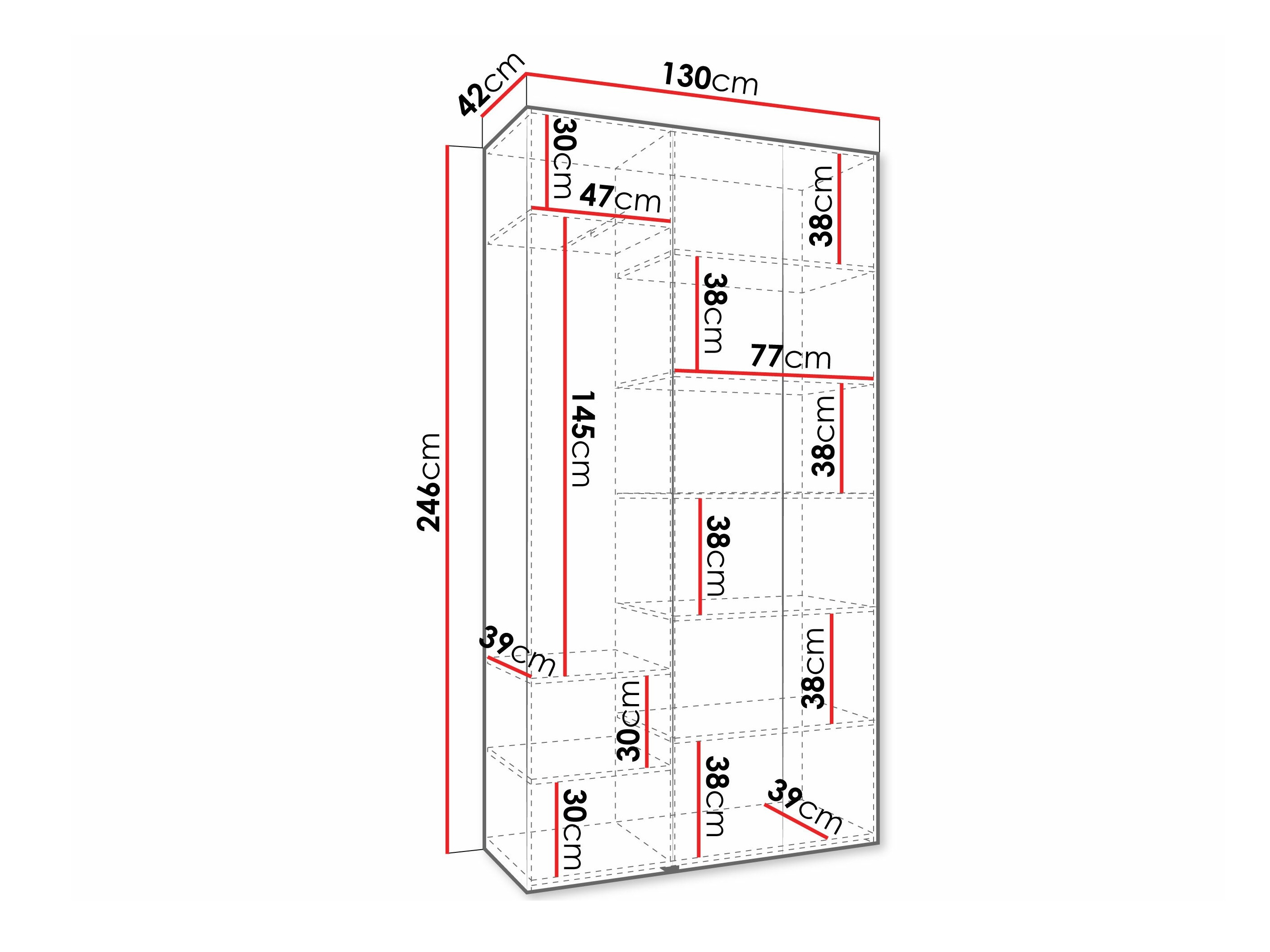 Armario Hartford 573 (Blanco)