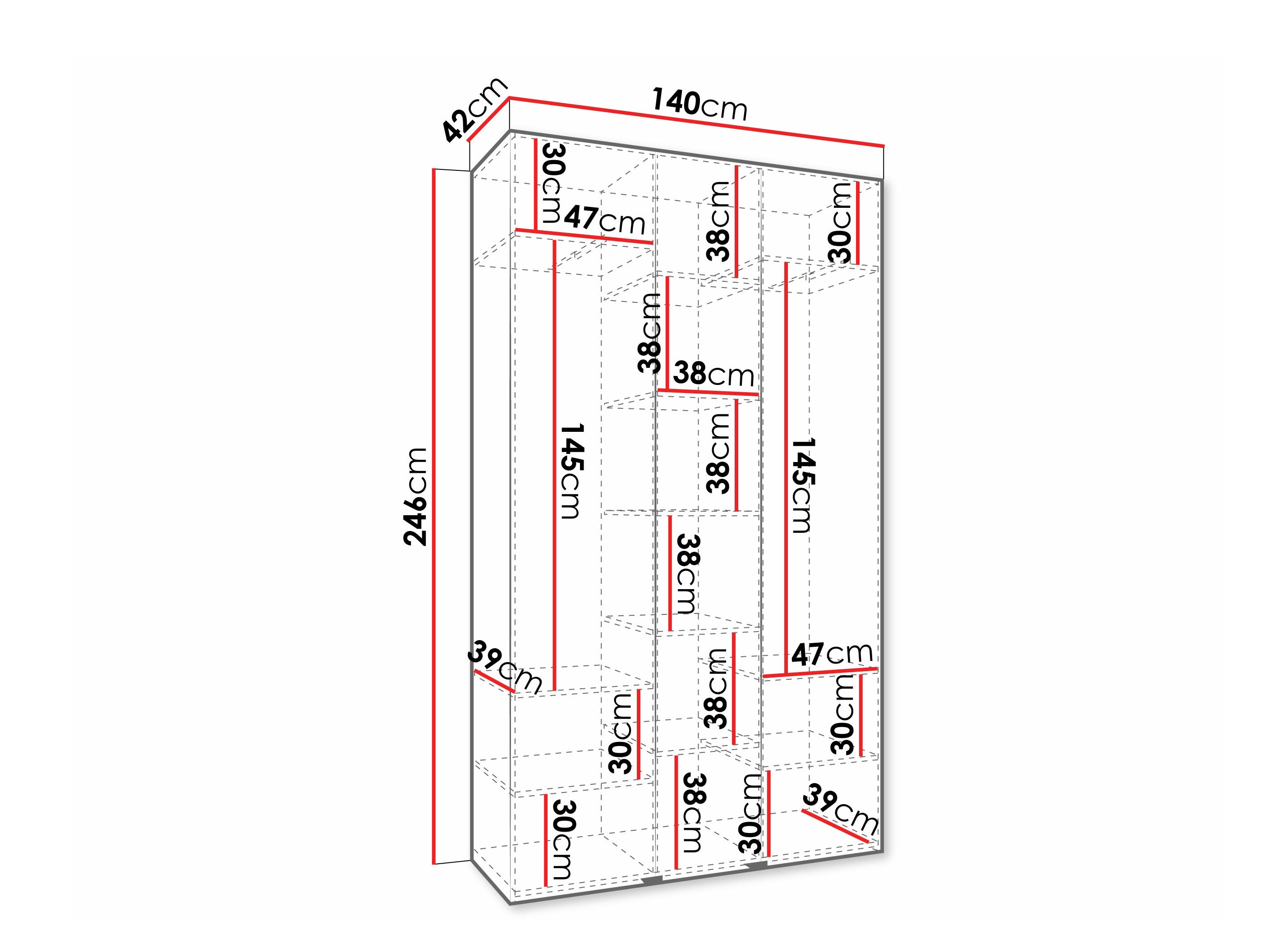 Armario Hartford 573 (Blanco)